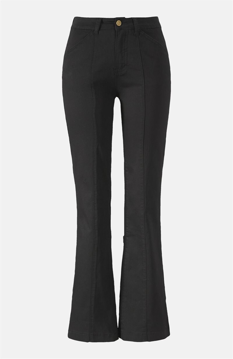 Kalhoty bootcut s dekorativn?mi ?vy Adela