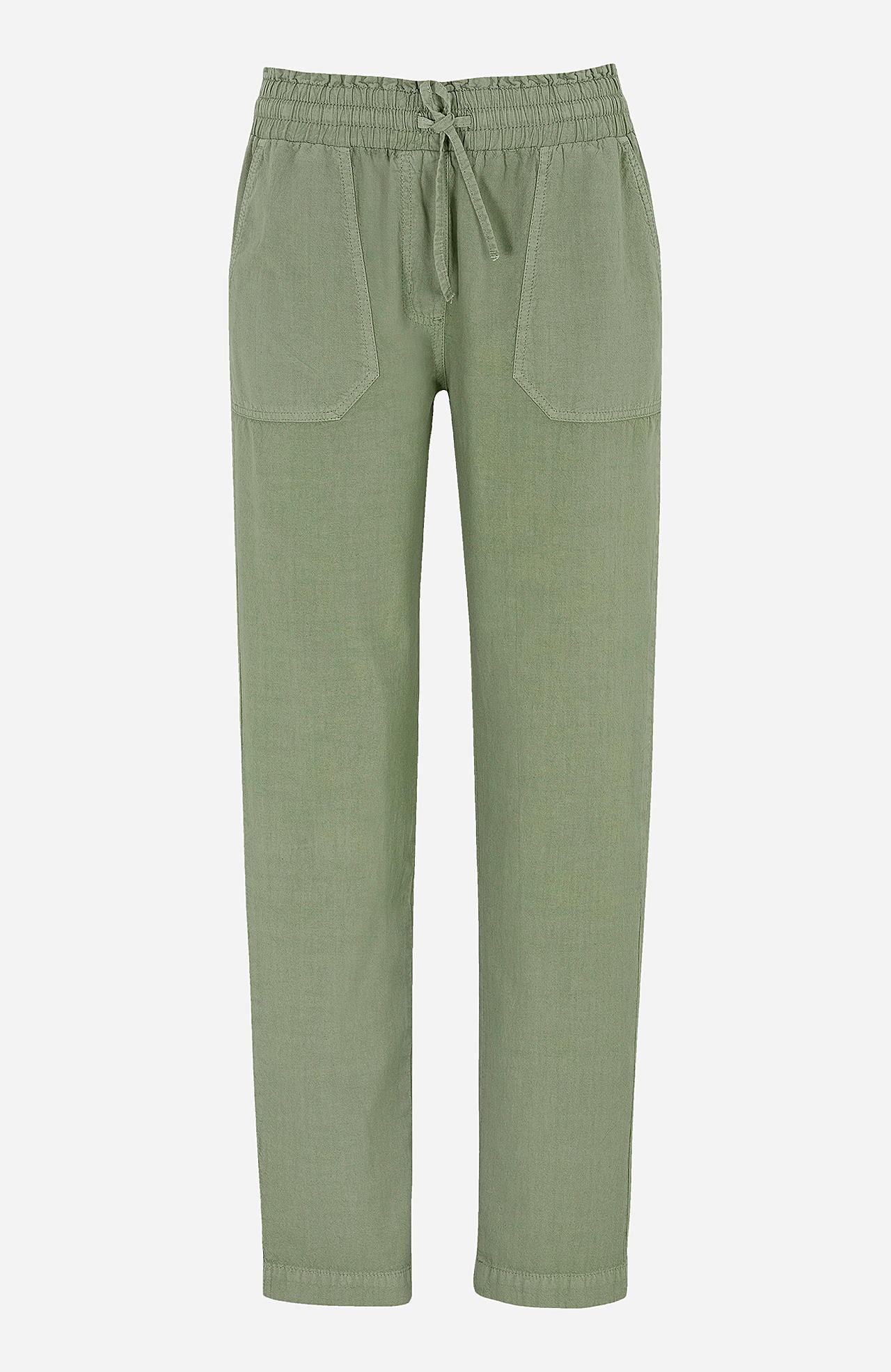 Dlouhé kalhoty ze seprané bavlny Jade