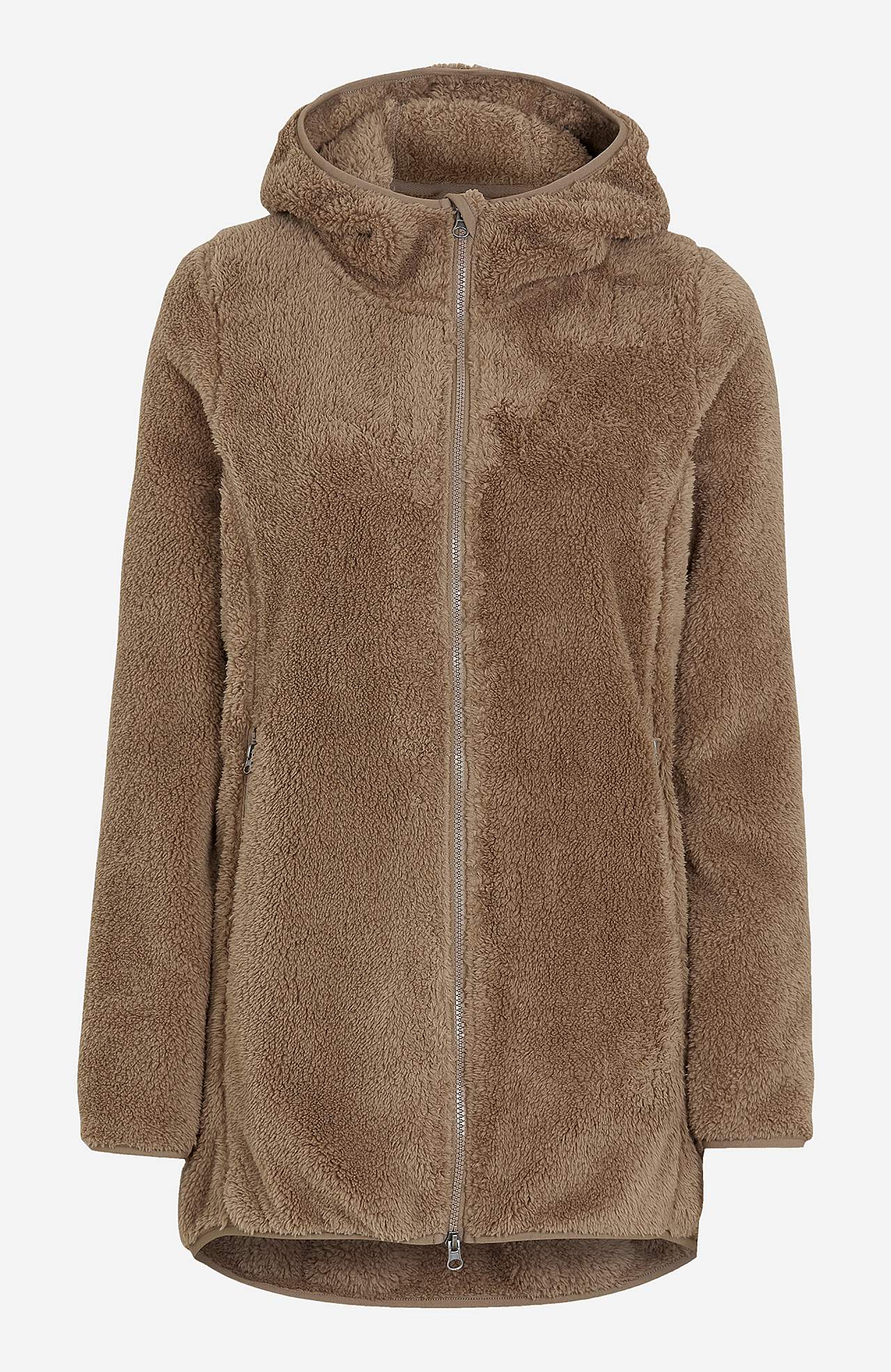 Pohodlná flaušová bunda s kapucí Fuzzy