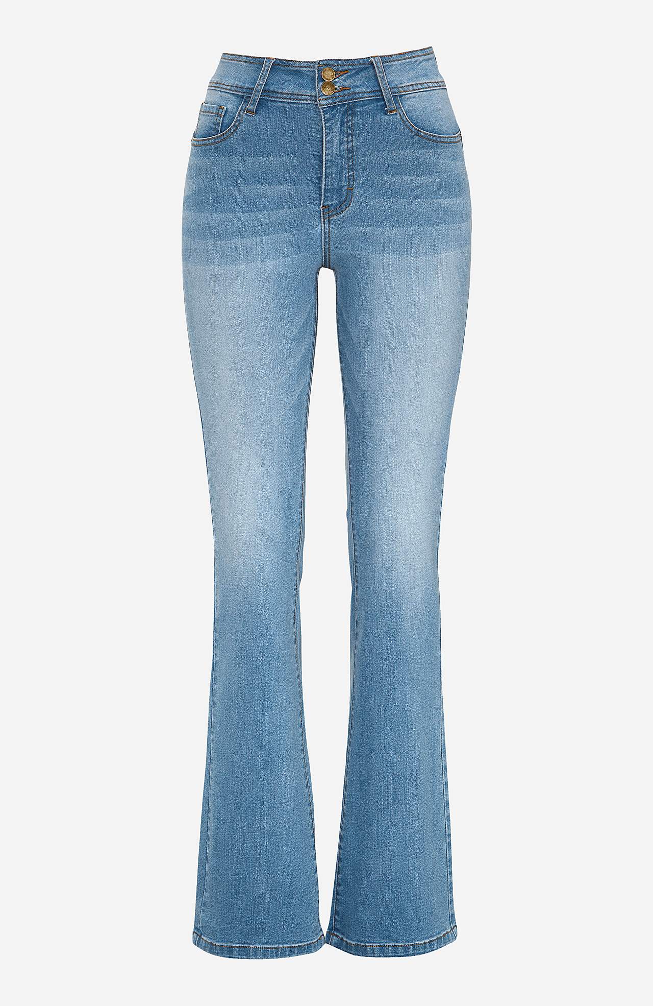 Extra elastické tvarující džíny se střihem bootcut Judy