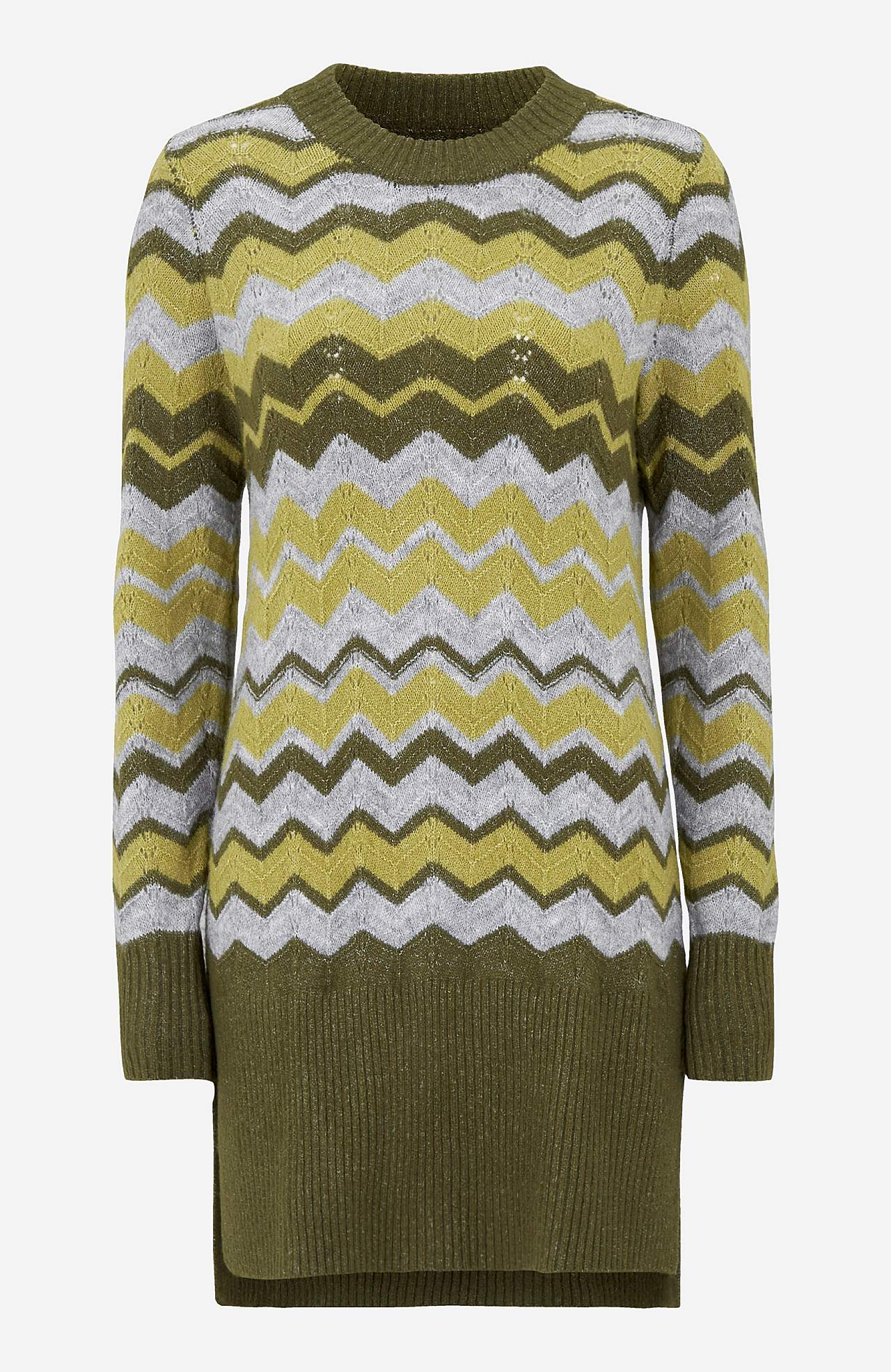 Pletený svetr s klikatým vzorem Agata