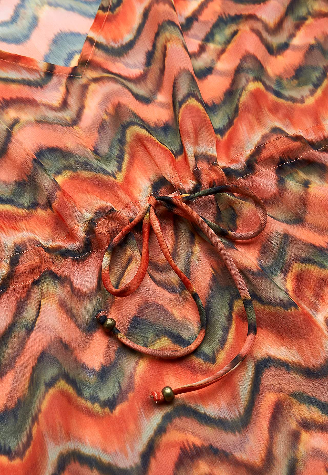 Vzorovaný plážový kaftan