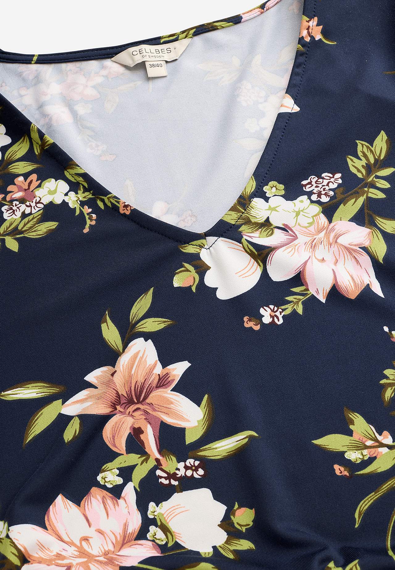 Žerzejové šaty s květinovým vzorem