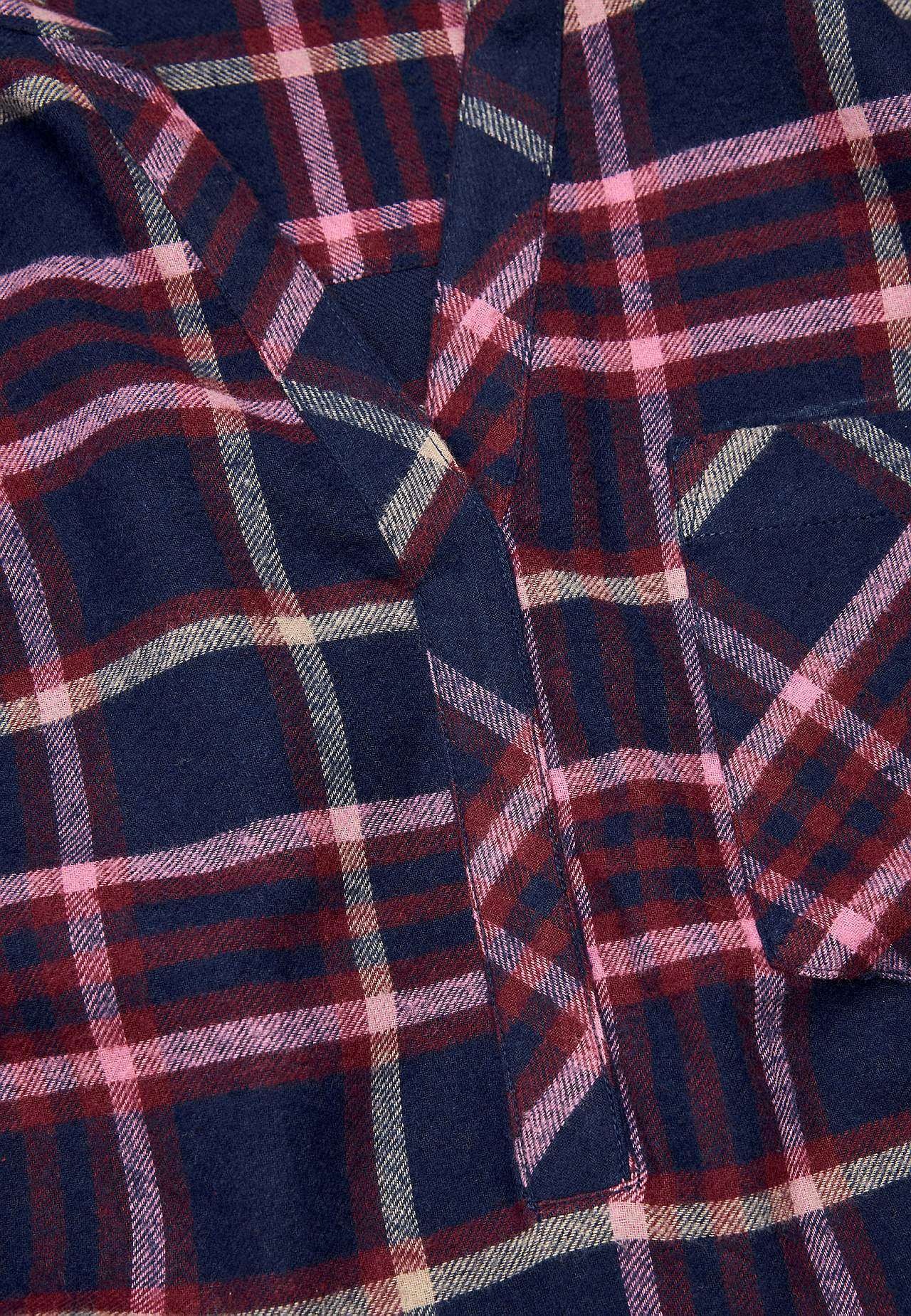 Blůza z flanelu s náprsní kapsou