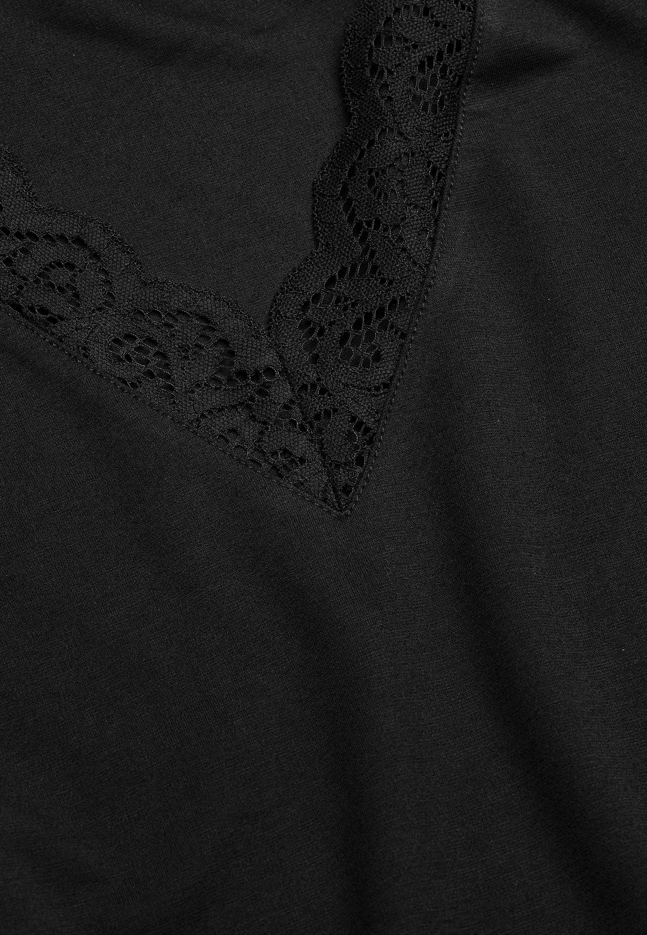 Žerzejová tunika s krajkovými detaily