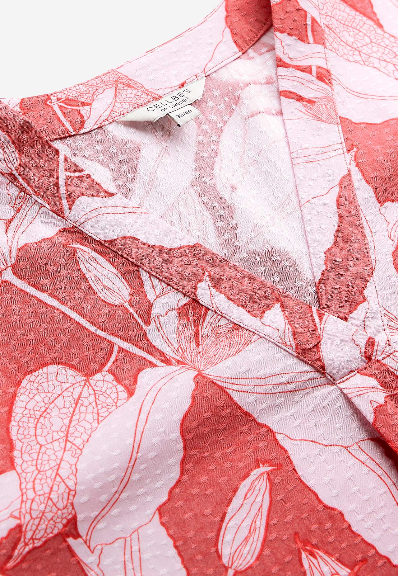 Tkaná blůza s balónovým rukávem