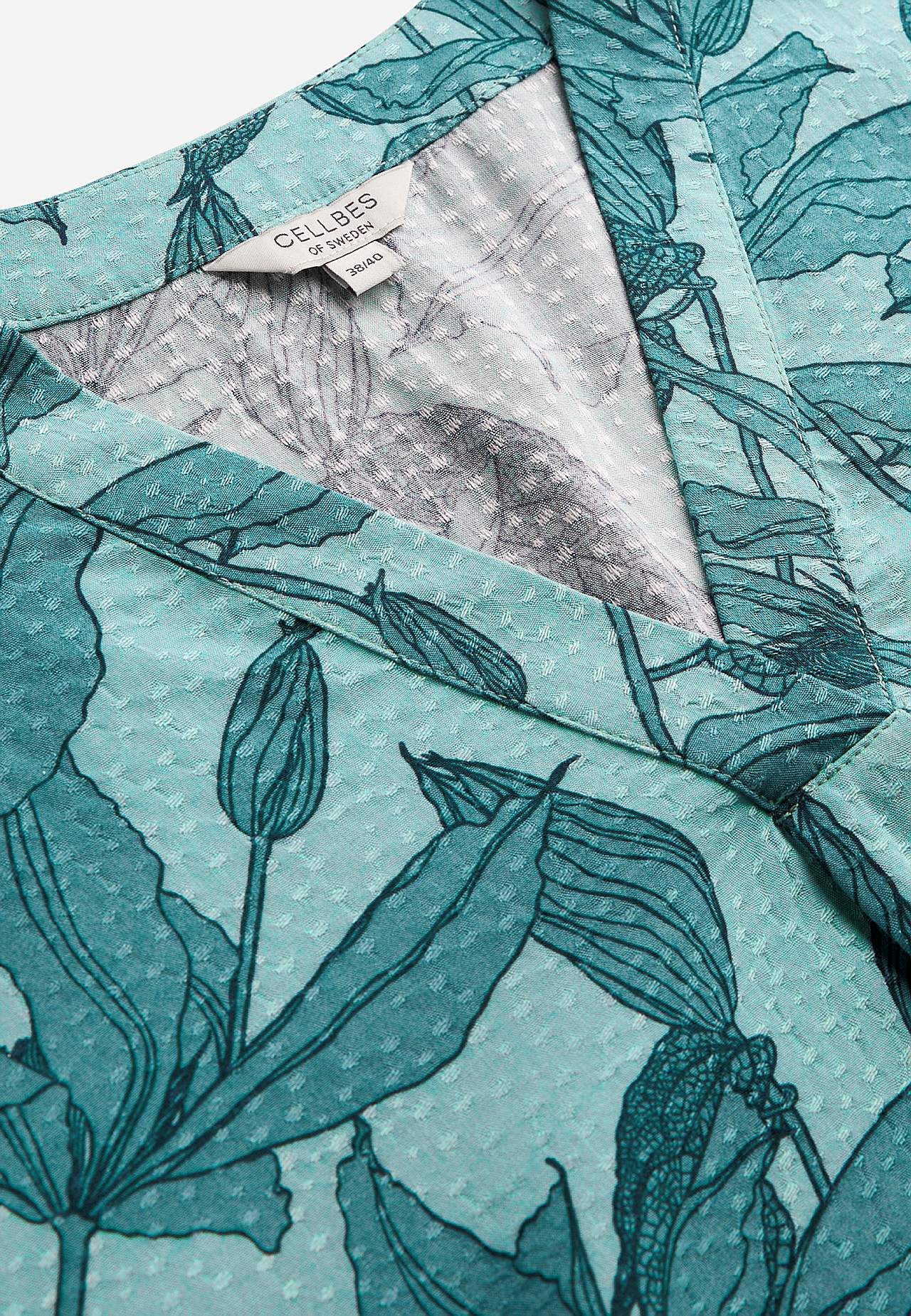 Tkaná blůza s balónovým rukávem