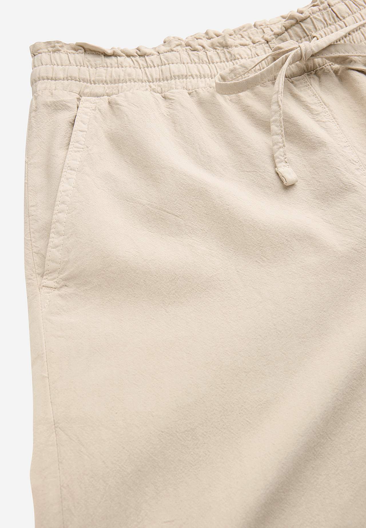 Kalhoty ze seprané bavlny