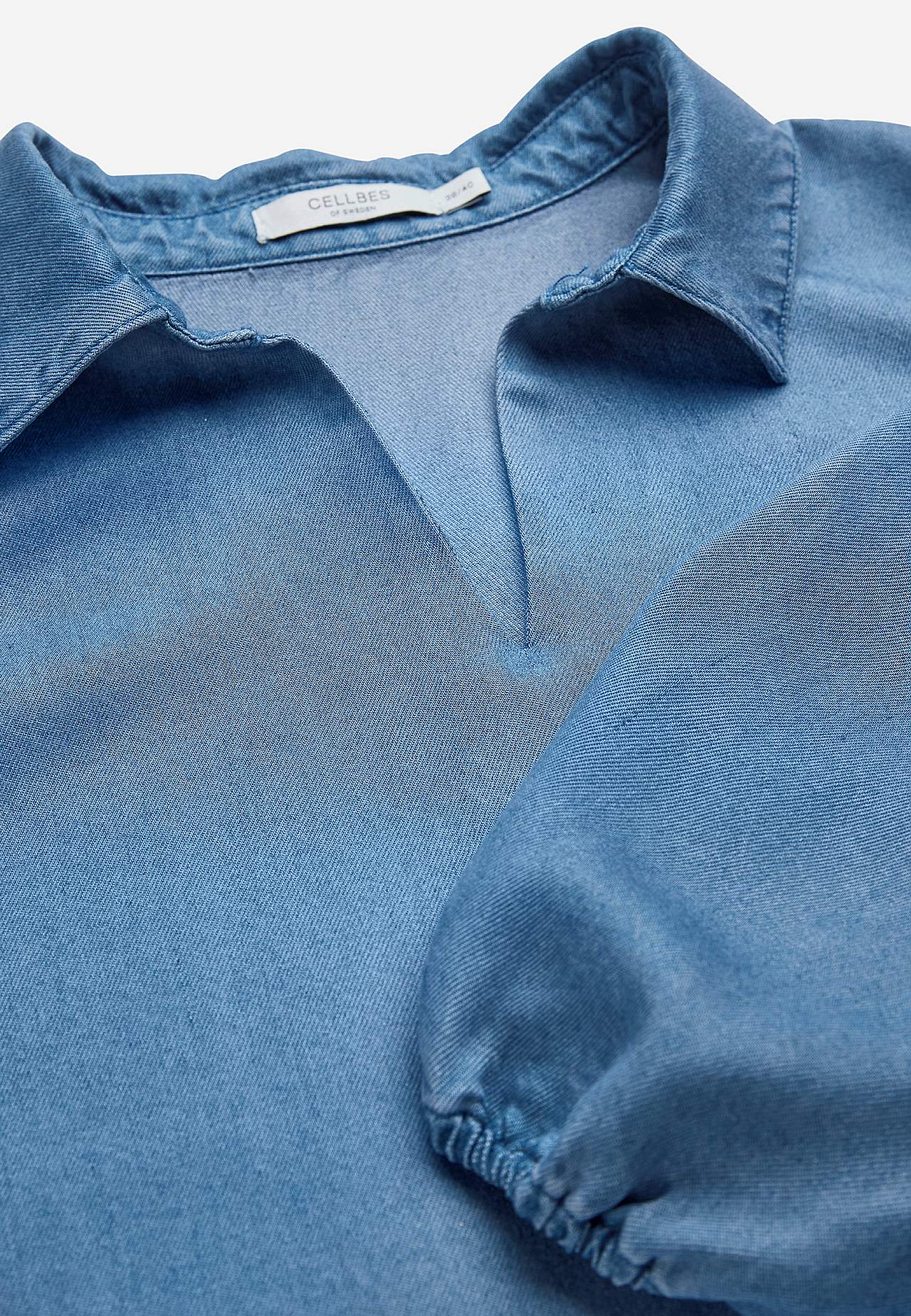 Ultraměkké Premium džínové šaty s límcem