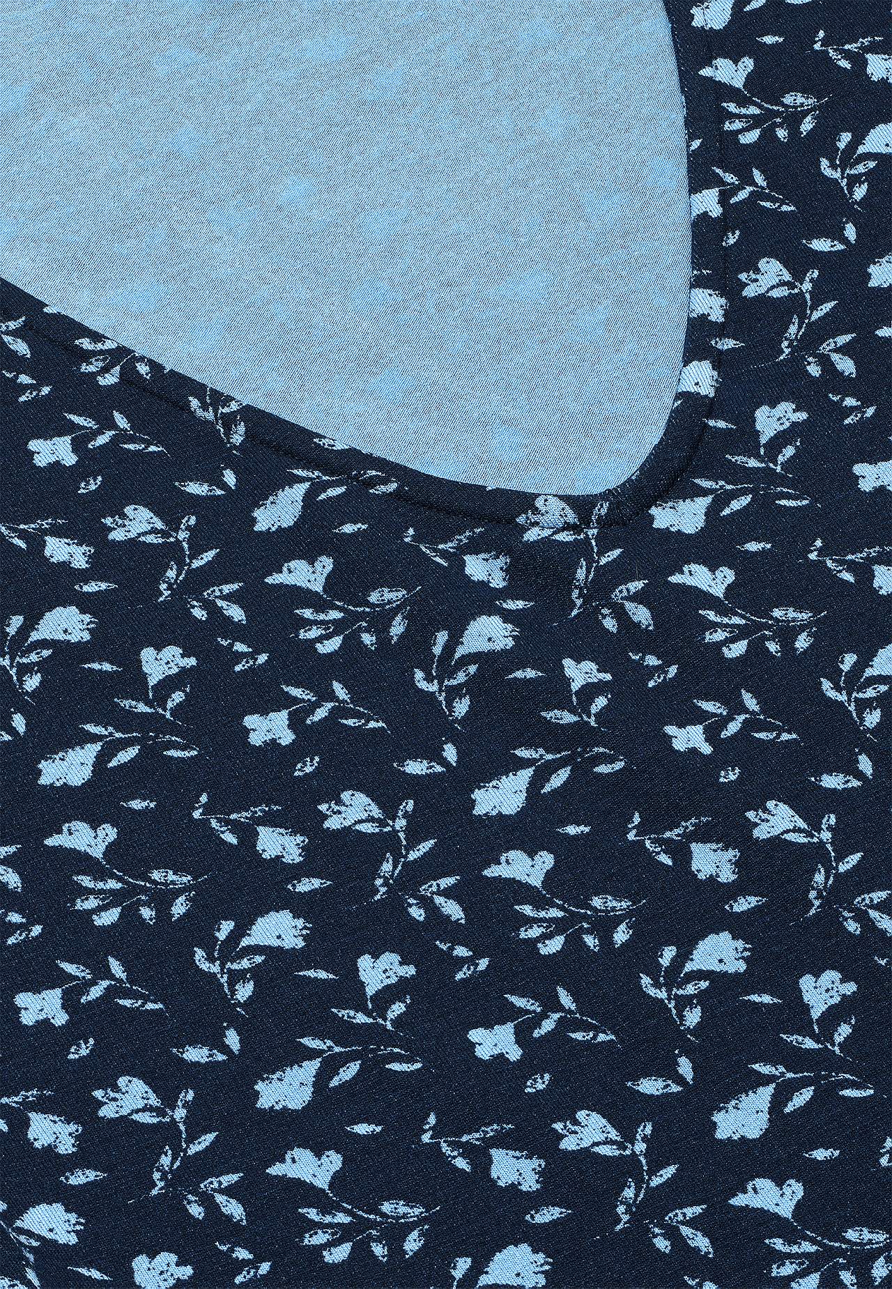 Žerzejové šaty s květinovým vzorem a kapsami