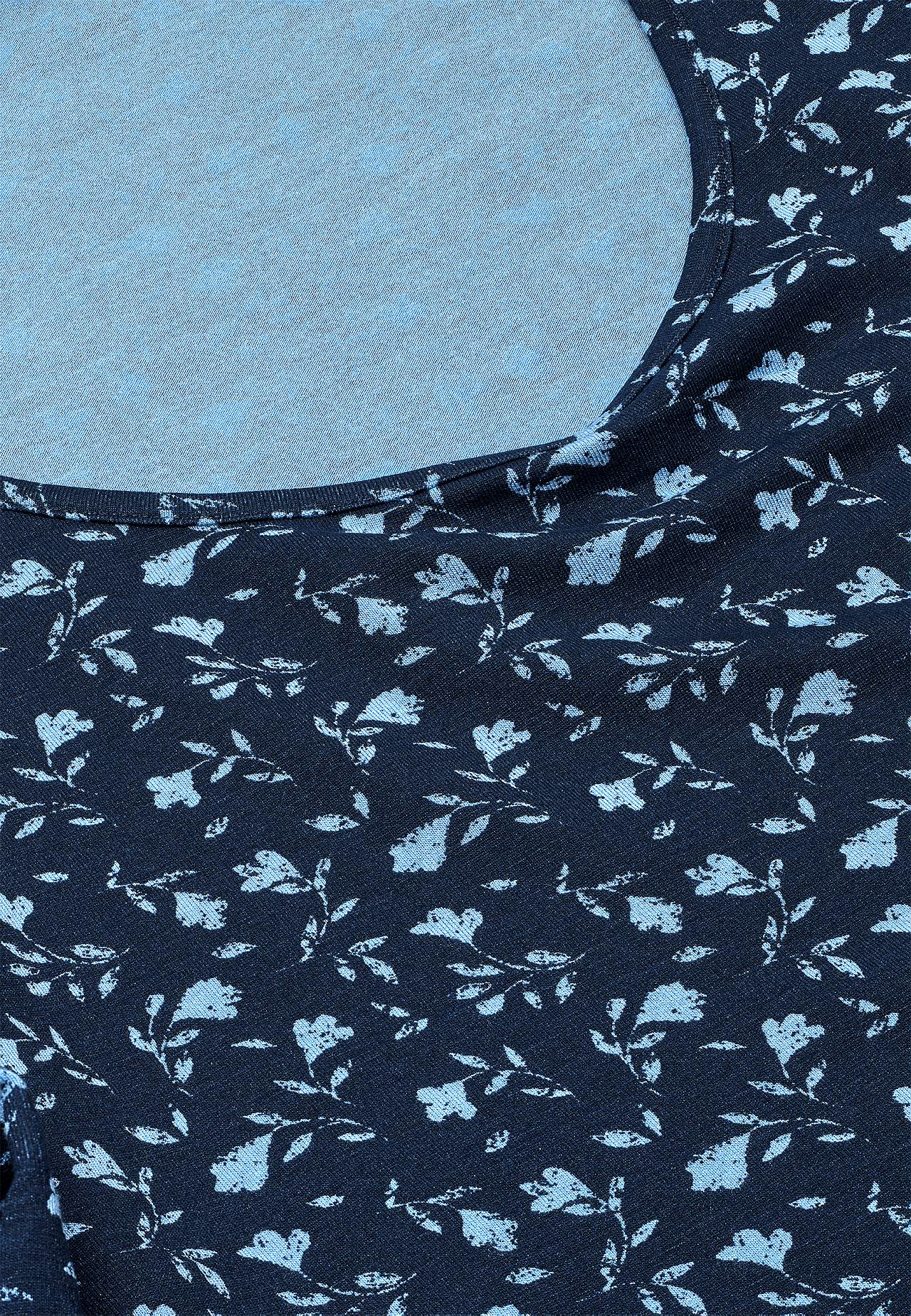 Žerzejová tunika s květinovým vzorem