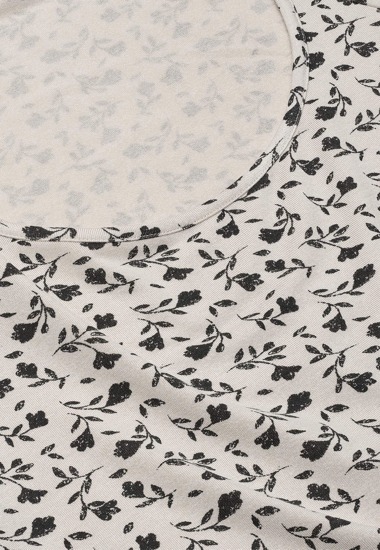 Žerzejová tunika s květinovým vzorem