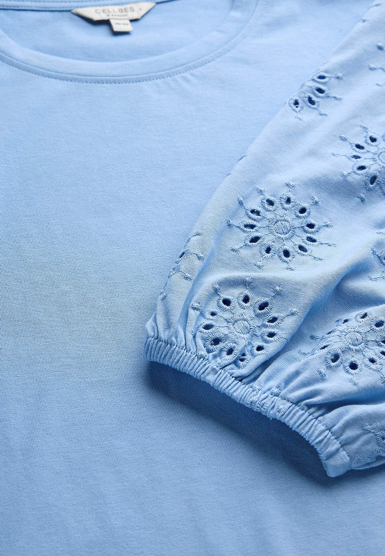 Žerzejová tunika s vyšívanými rukávy