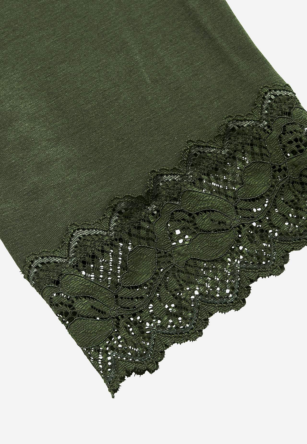 Capri legíny s krajkou