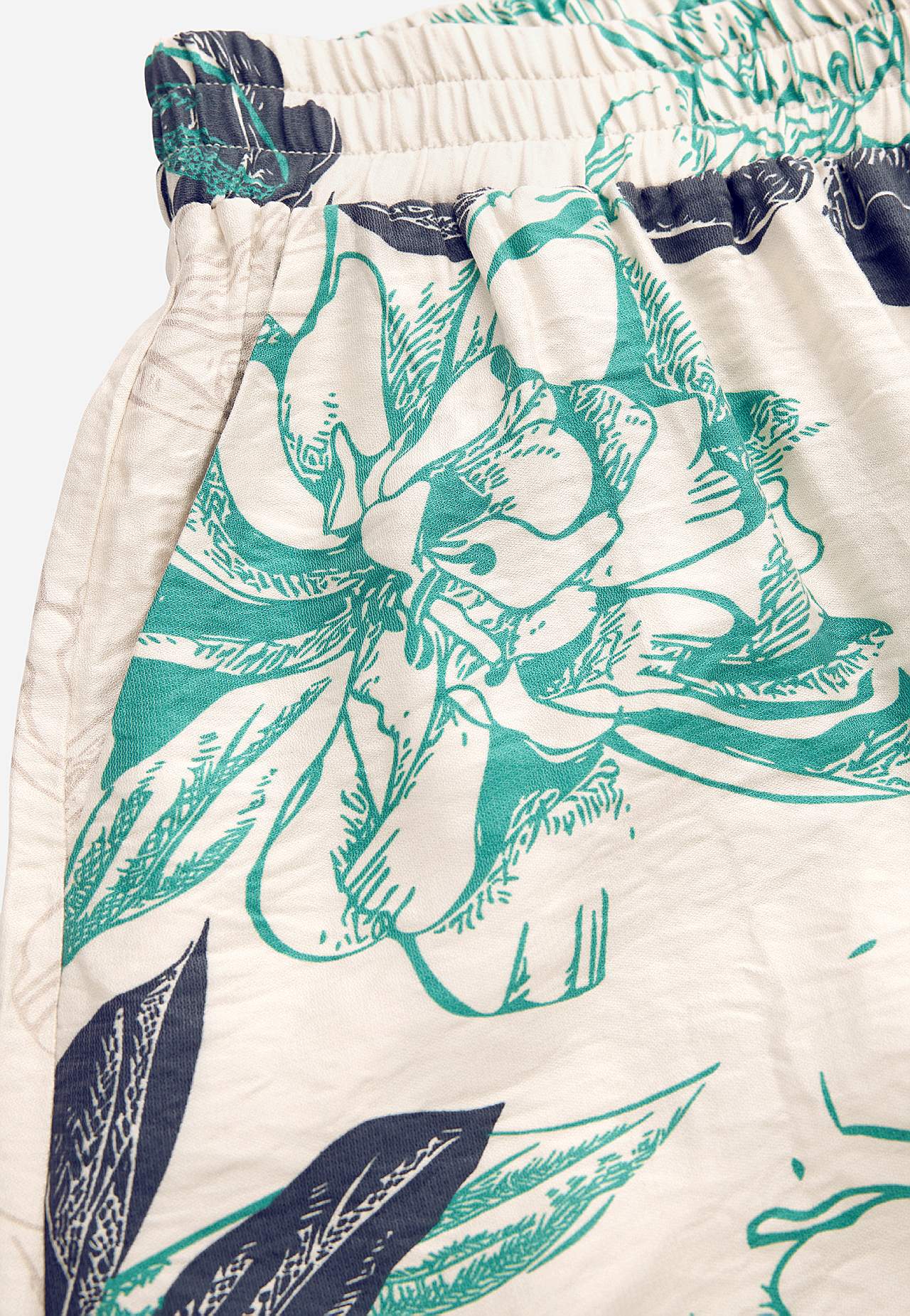 Květinová sukně s kapsami