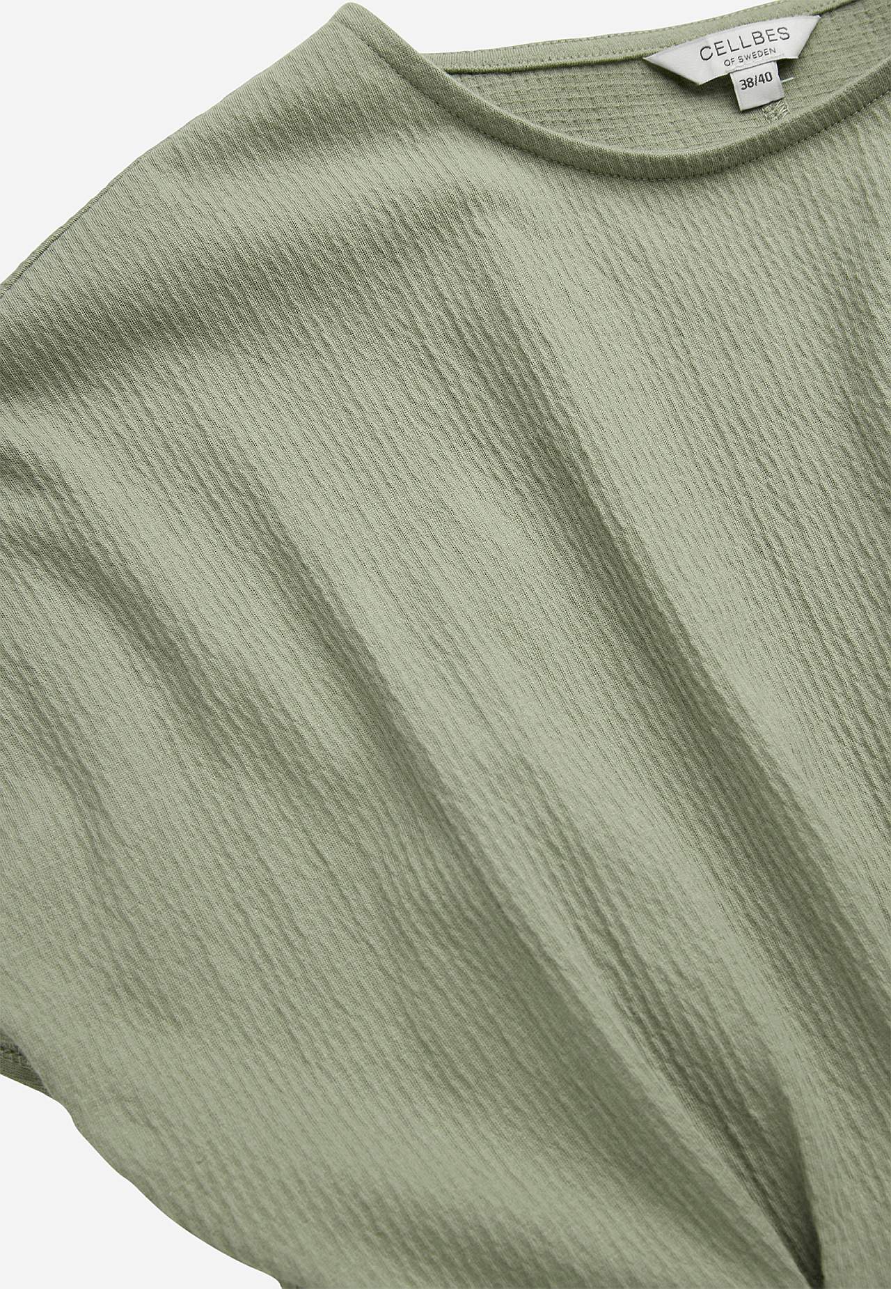 Šaty ze zvrásněné bavlněné žerzeje