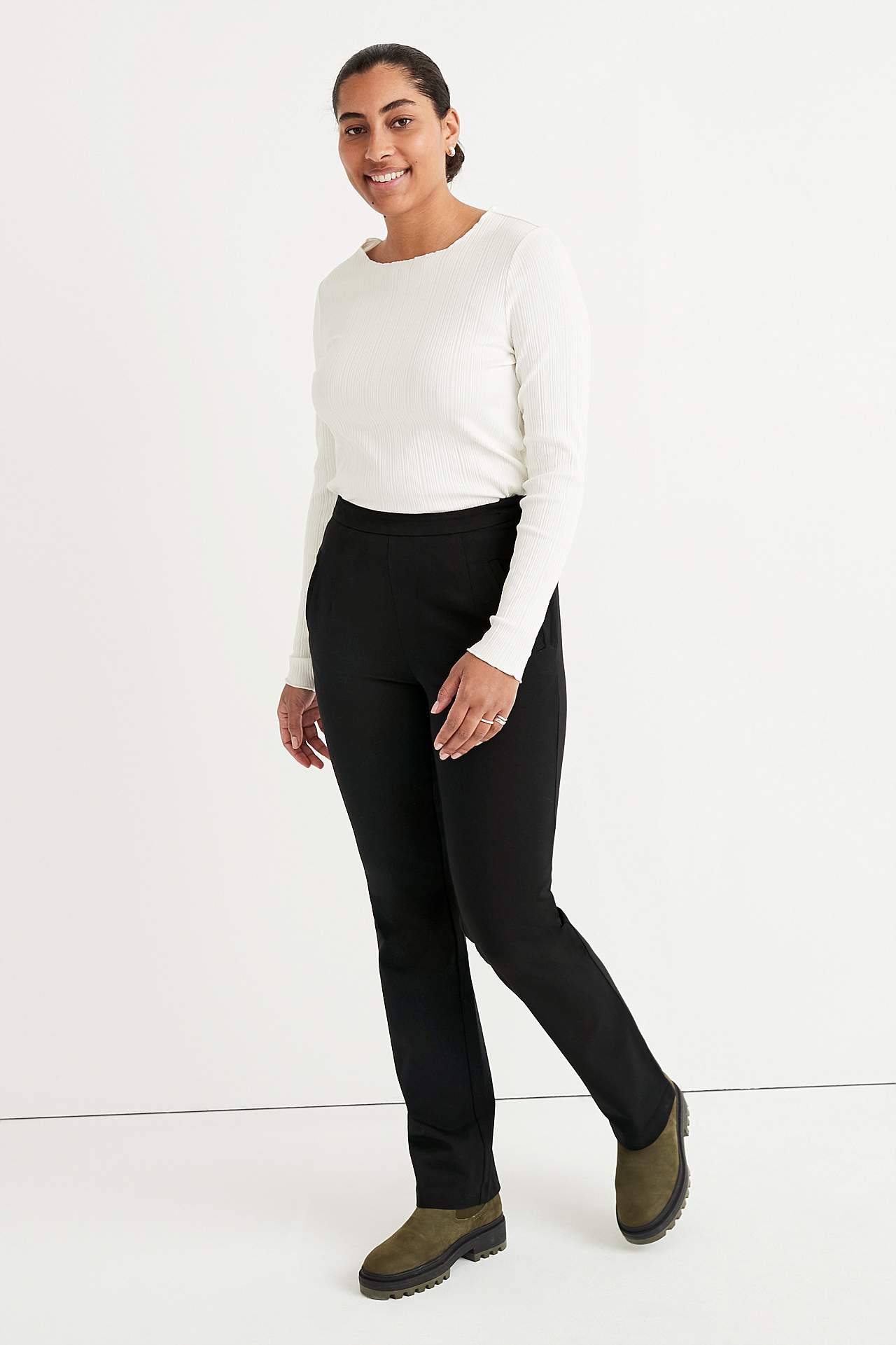 Rovné a elastické kalhoty