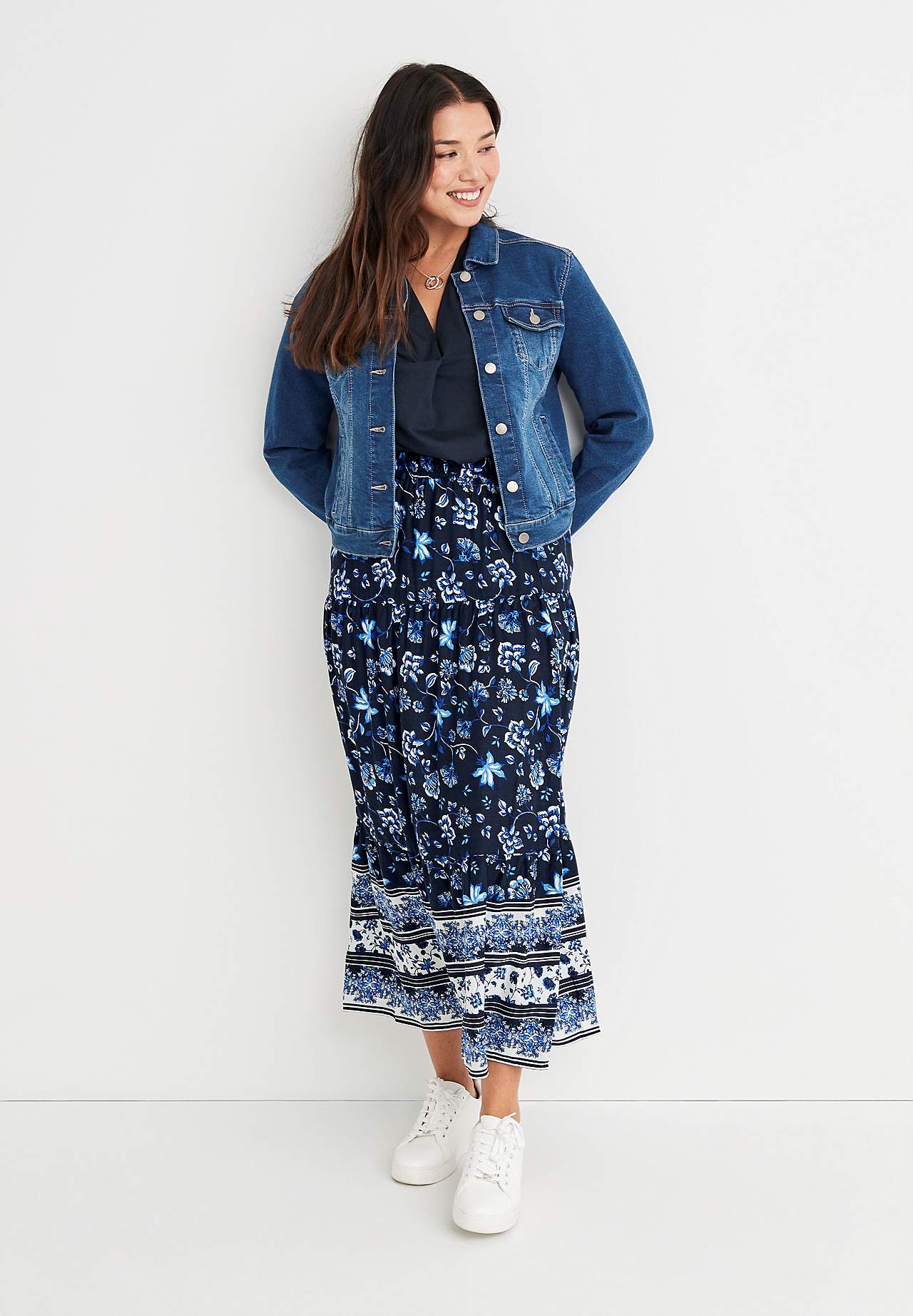 Dlouhá sukně s volánky