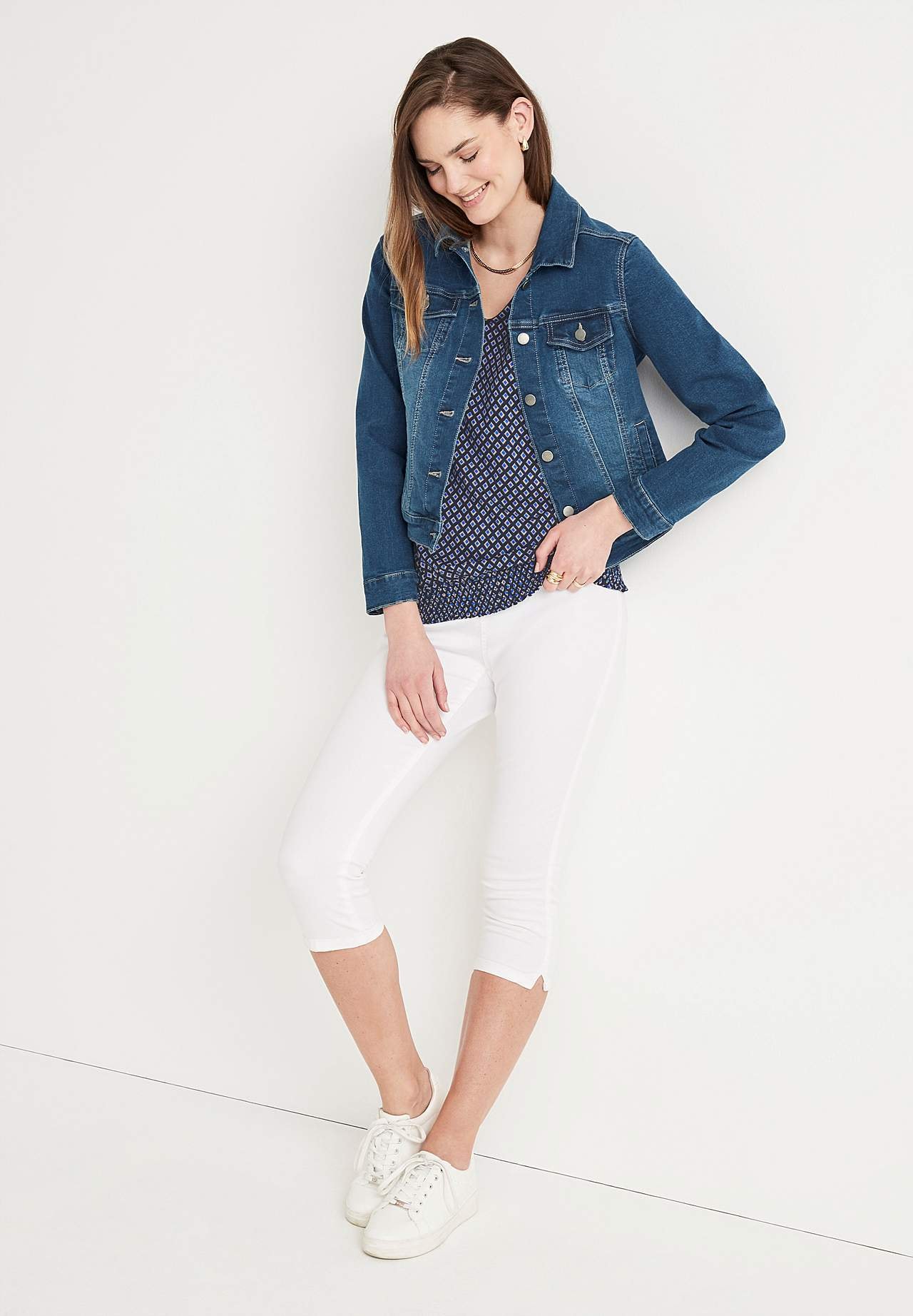 Žerzejový top s nabíráním