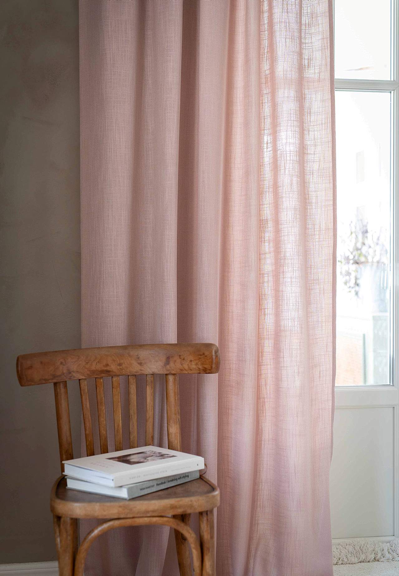 Kroužky s lněným dotykem 2 kusy