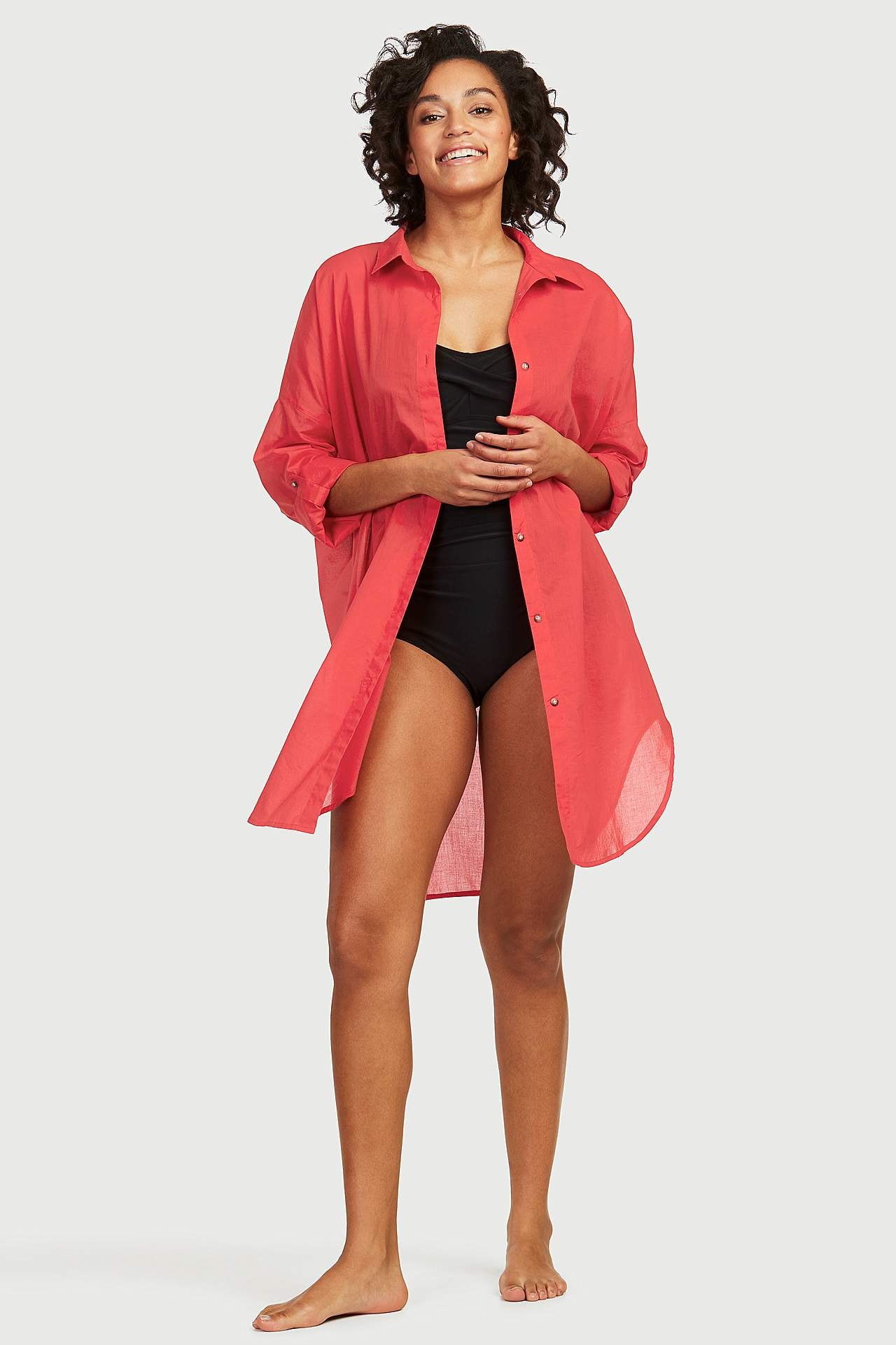 Tvarující plavky s jednolitou barvou Tulsa