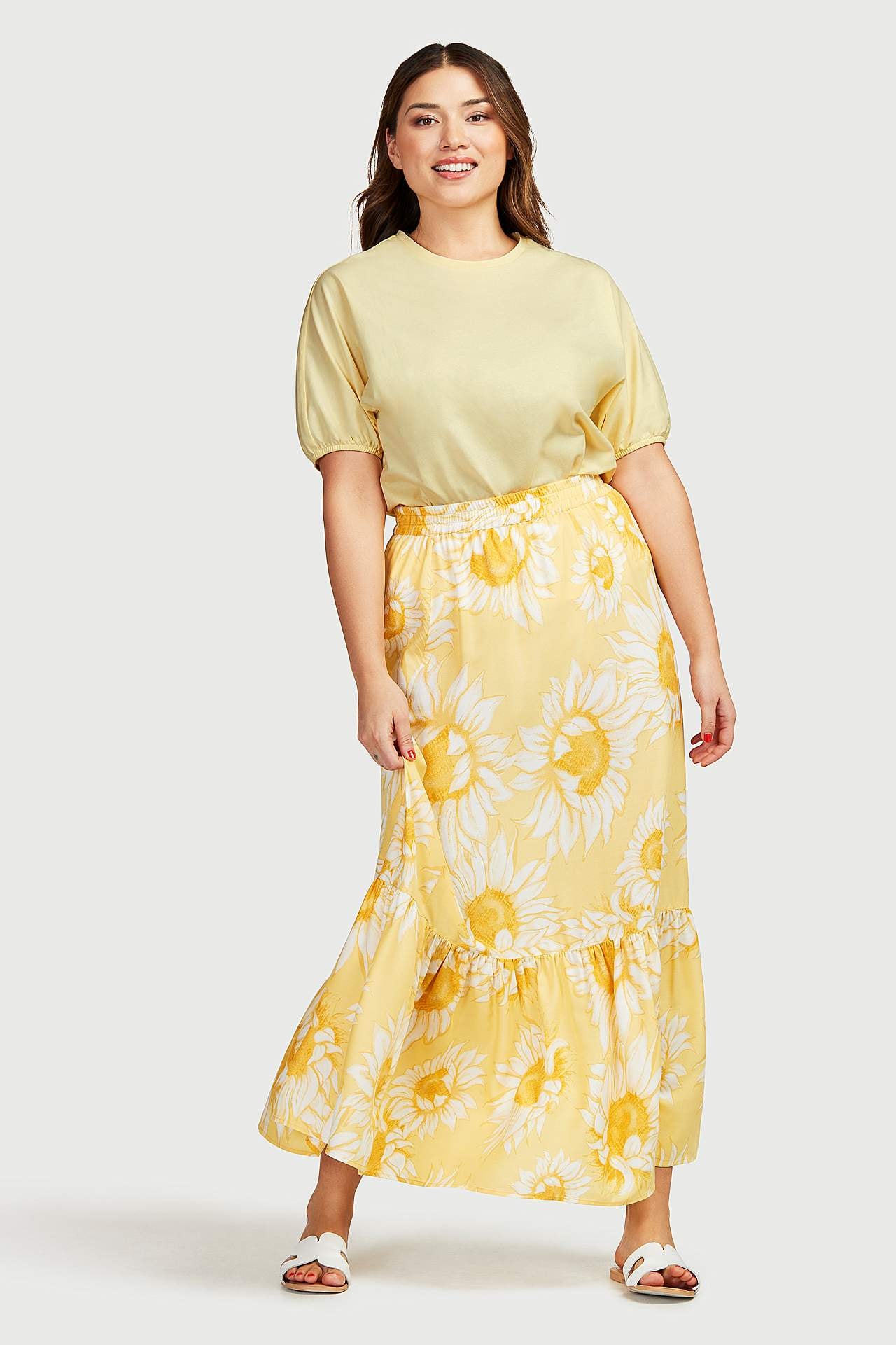 Žerzejový top s jednolitou barvou