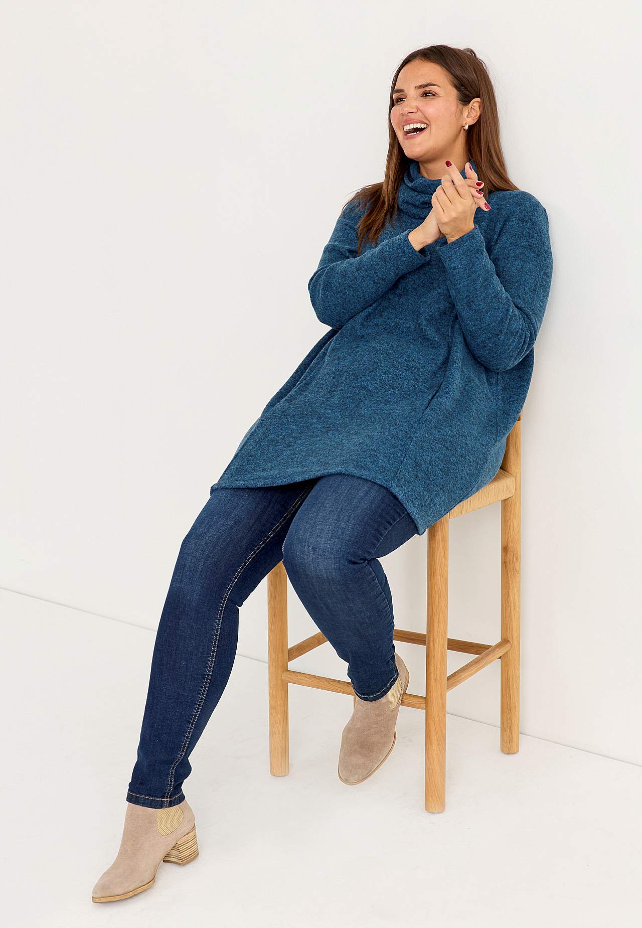 Super měkká tunika s kapsami