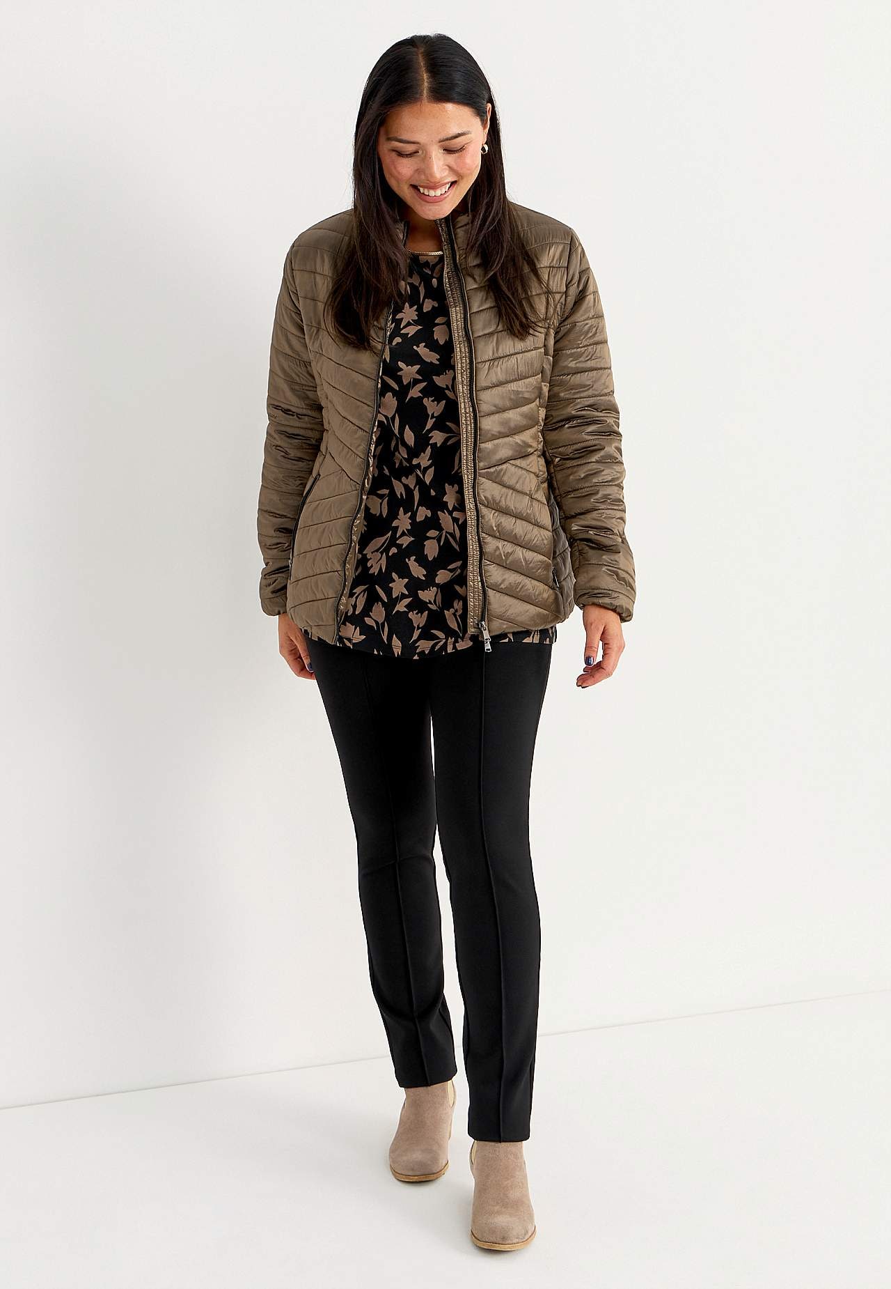 Vzorovaná žerzejová tunika