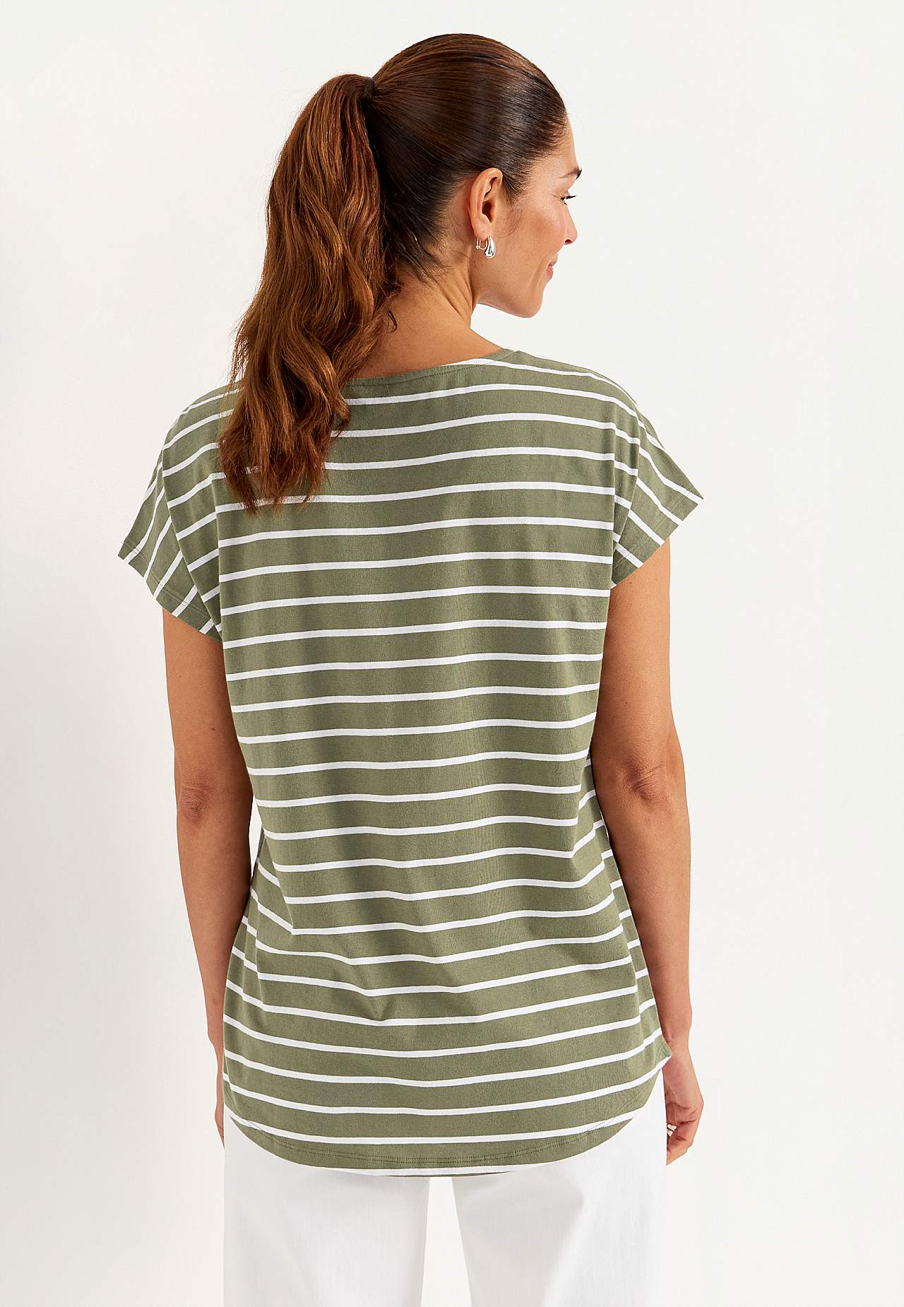 Žerzejové topy s čepečkovými rukávy 2 kusy