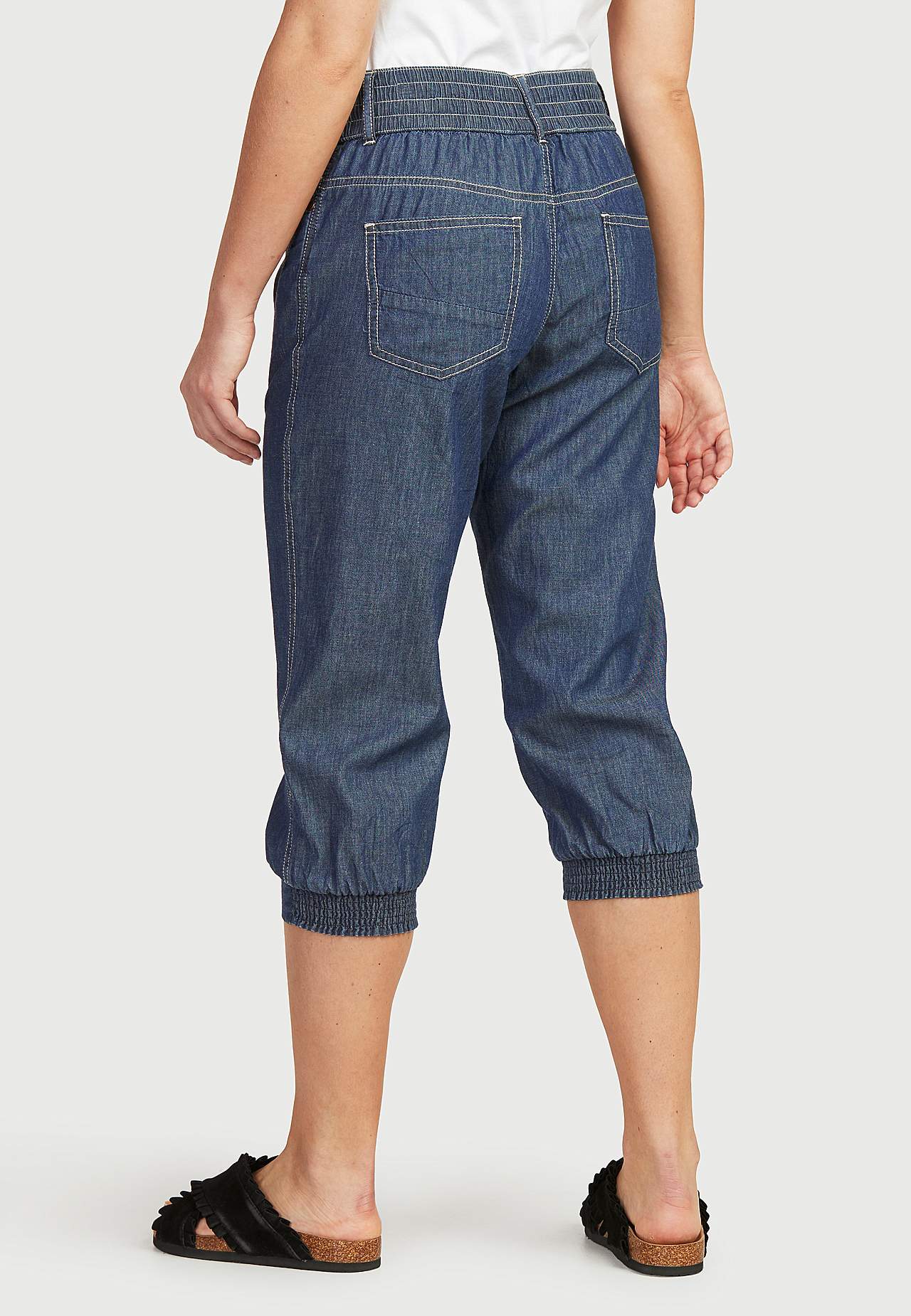 Tkané capri kalhoty Janelle