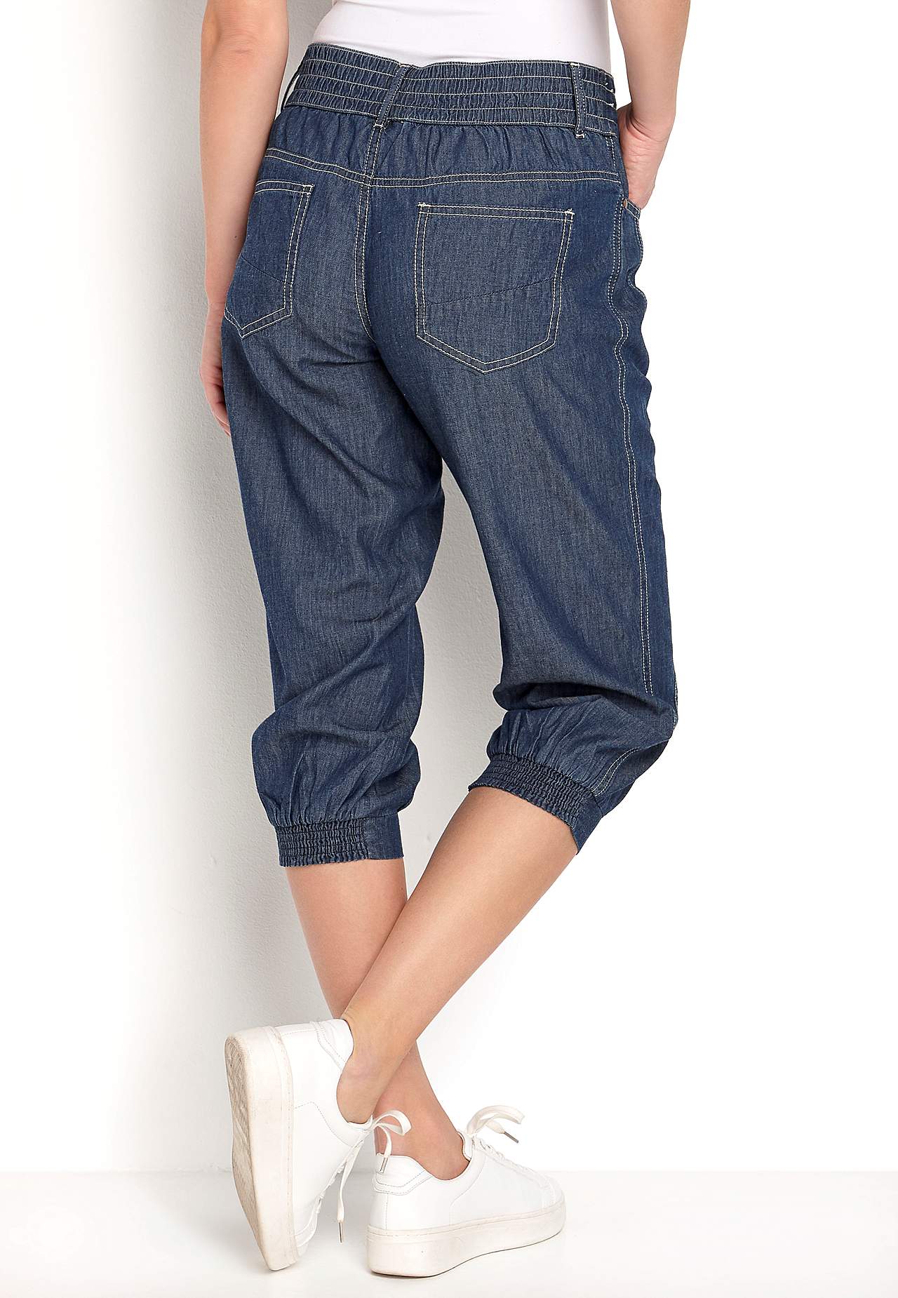 Tkané capri kalhoty Janelle