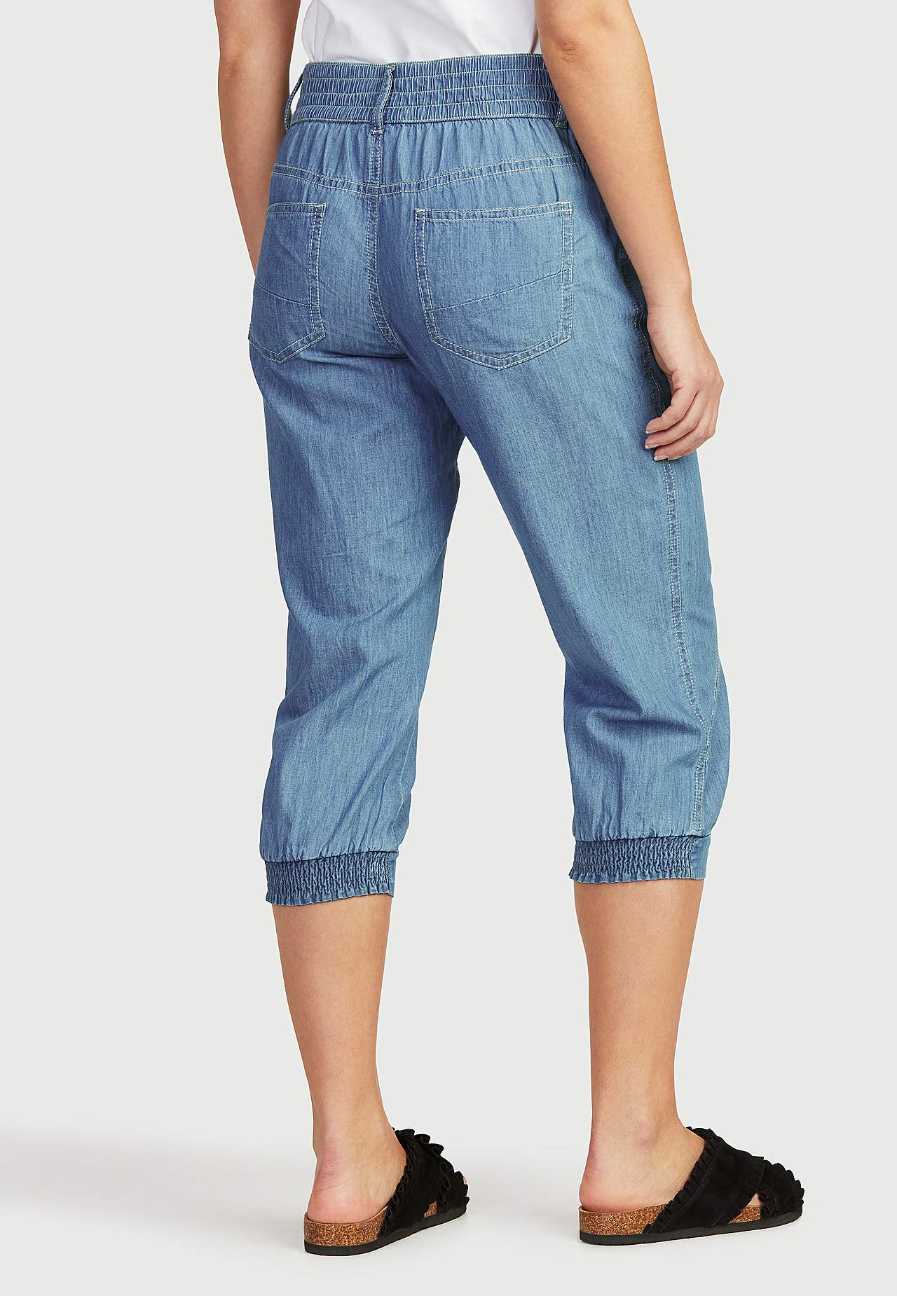 Tkané capri kalhoty Janelle