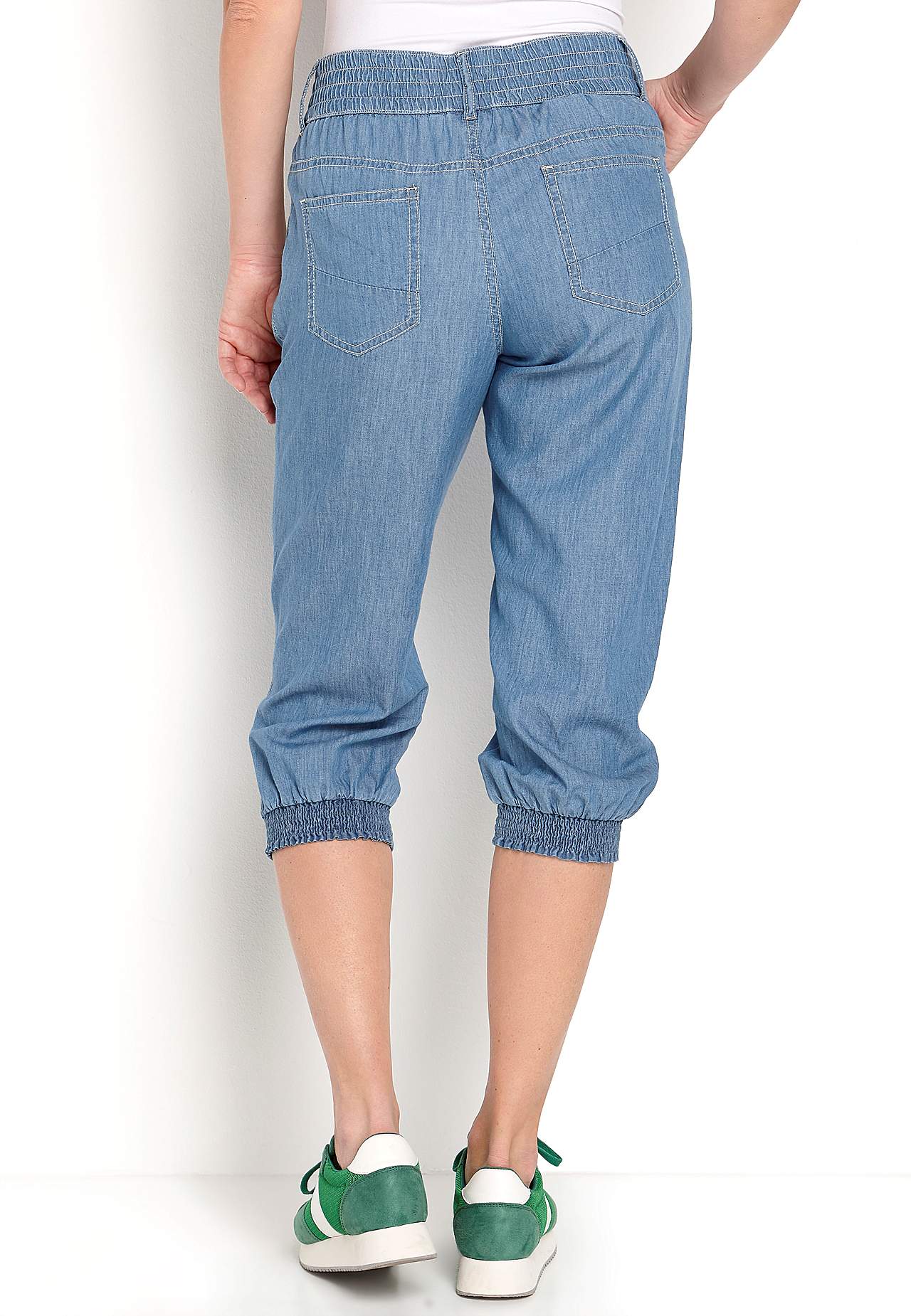 Tkané capri kalhoty Janelle