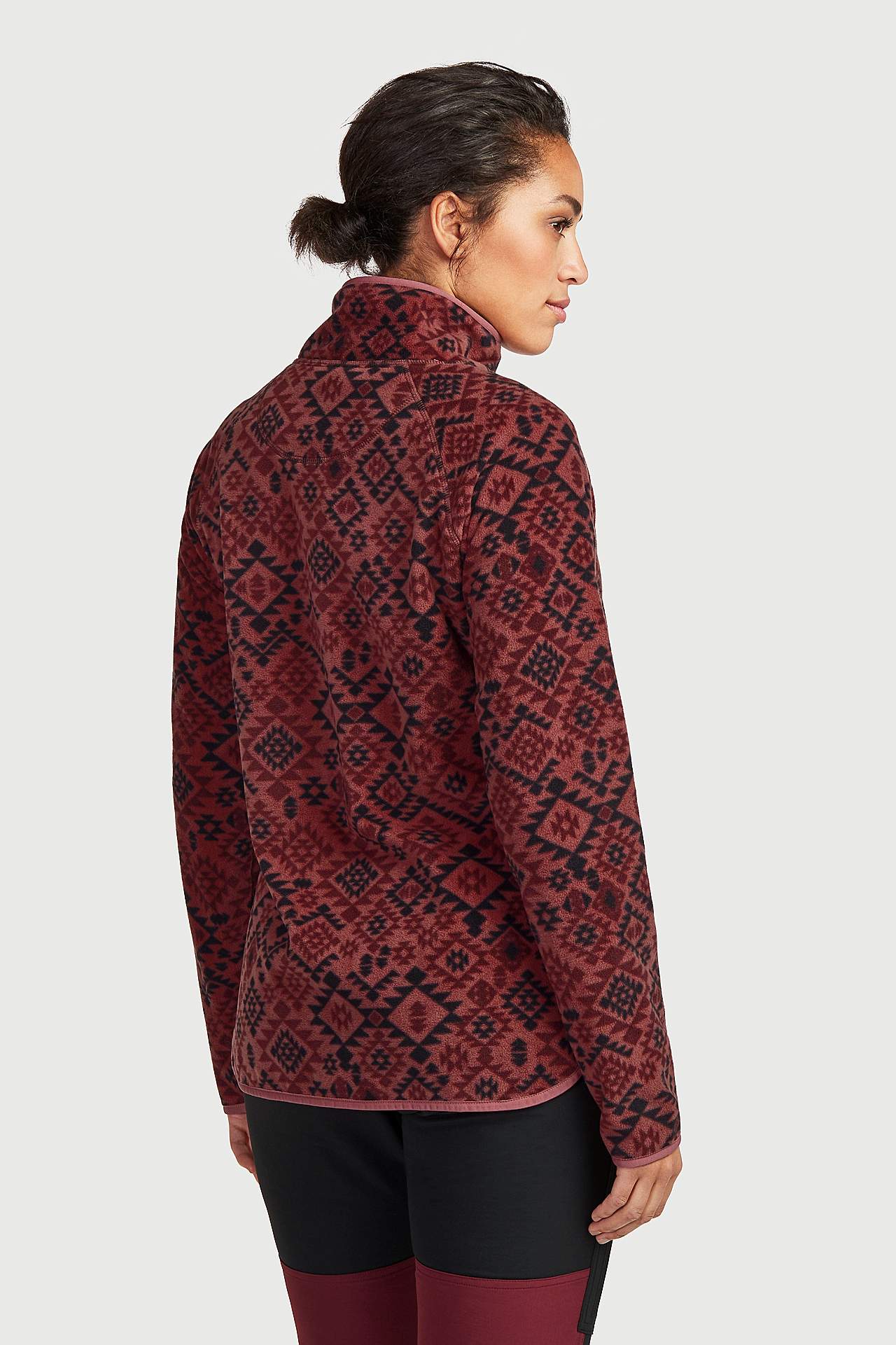 Vzorovaná fleecová bunda