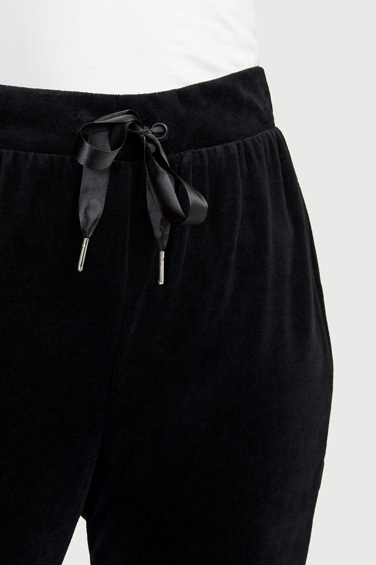 Velurové kalhoty se střihem bootcut Wilma