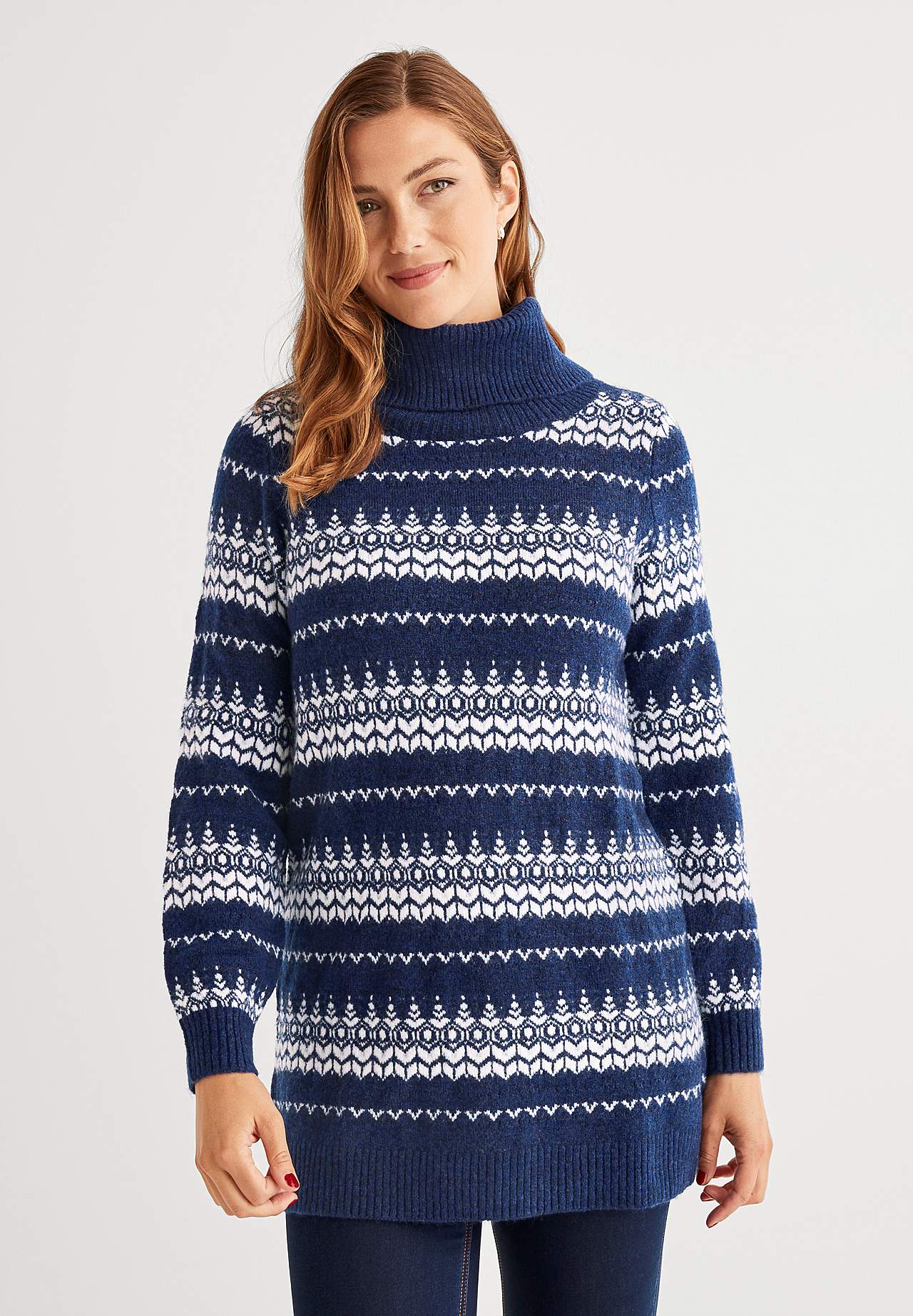 Žakárová úpletová tunika