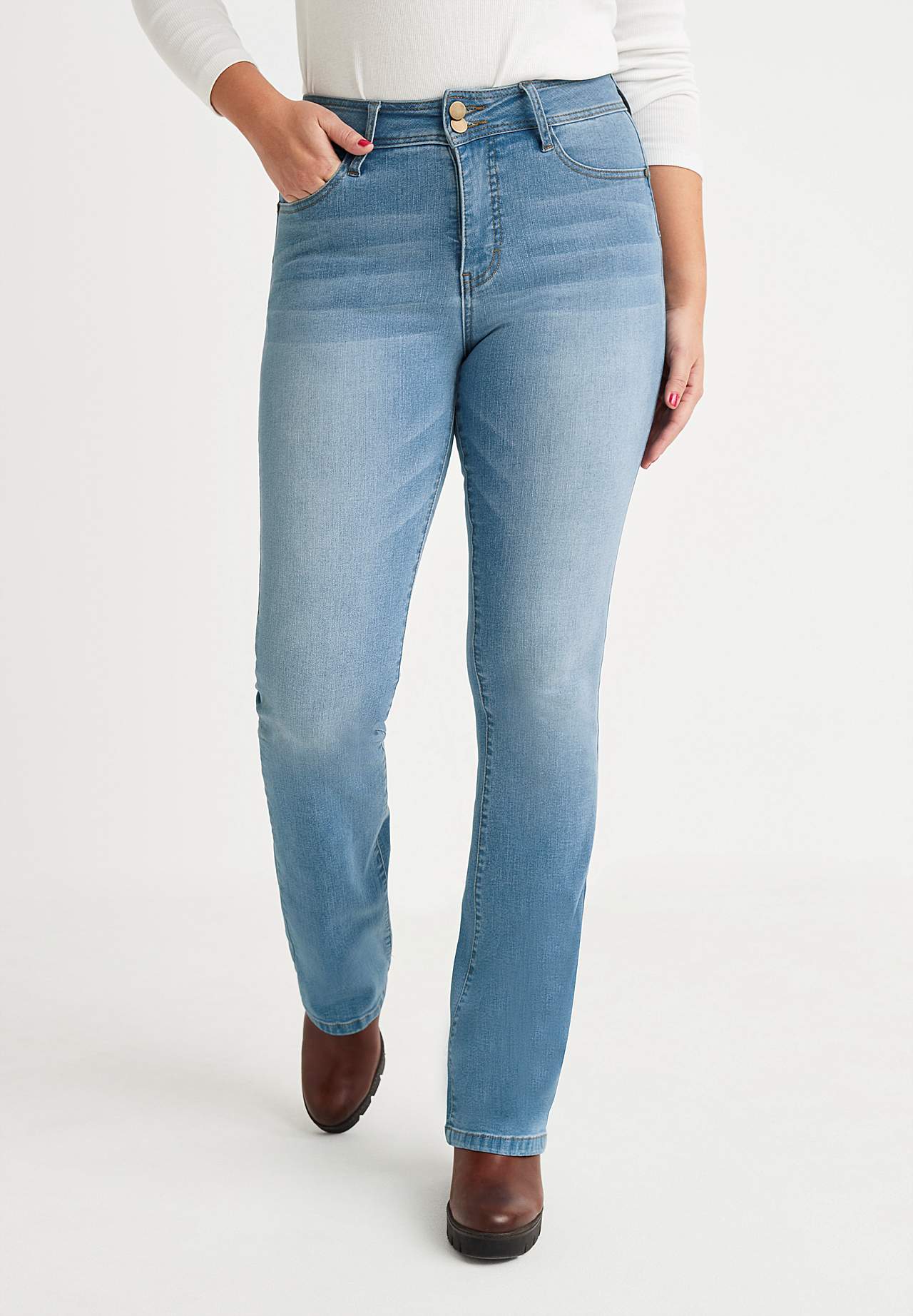 Extra elastické tvarující džíny se střihem bootcut