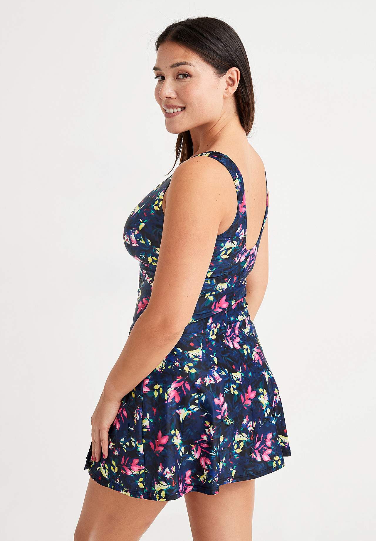 Celoplošně vzorované plavkové šaty