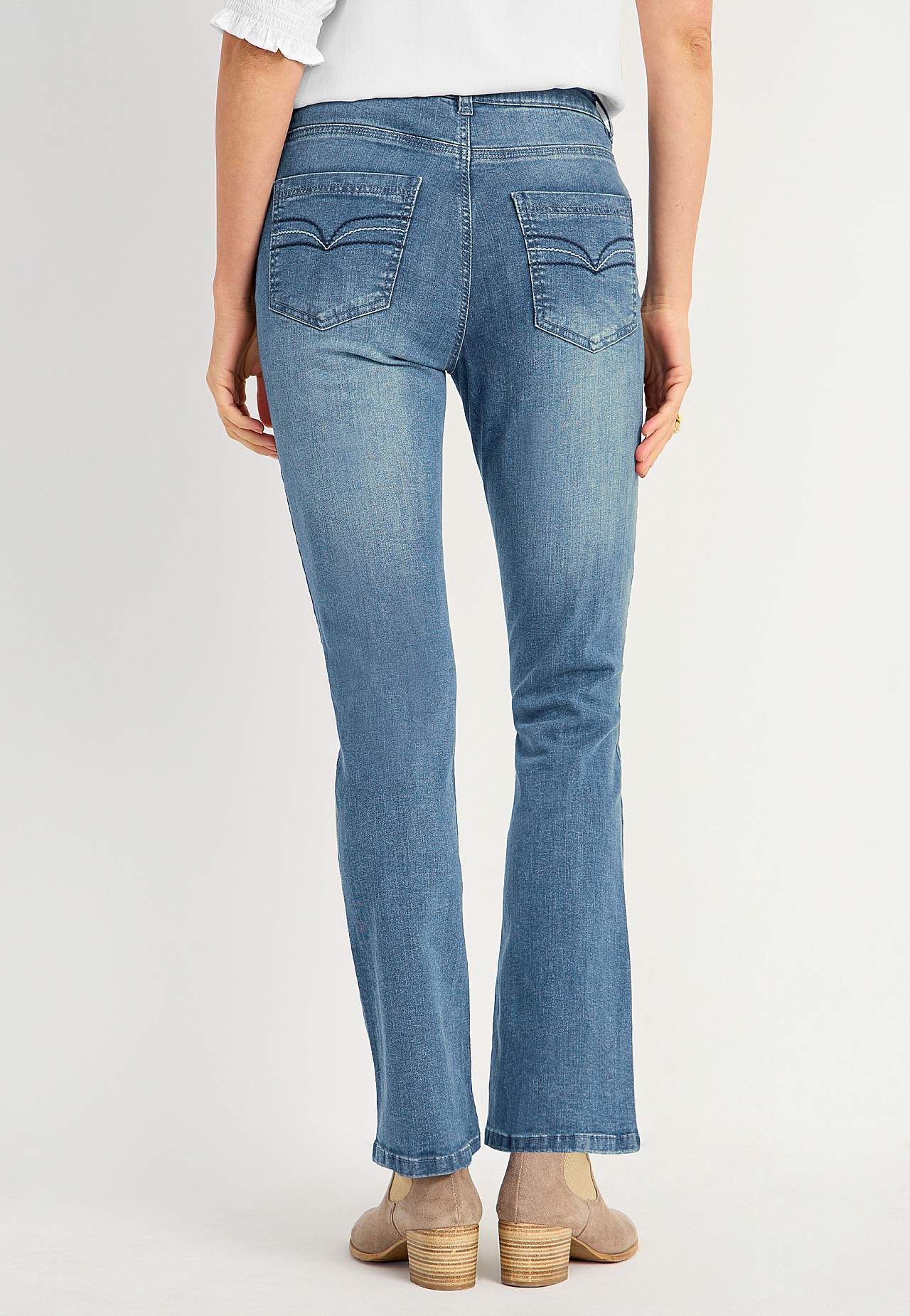 Strečové džíny se střihem bootcut
