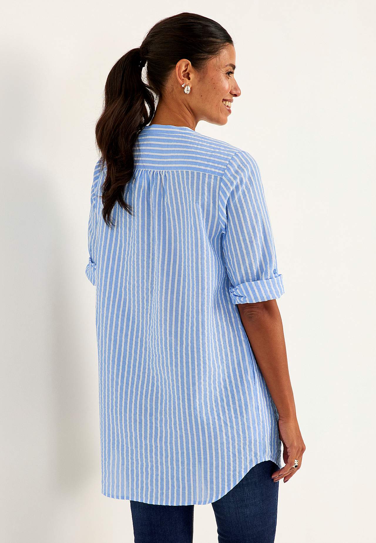 Tunika ze seersucker