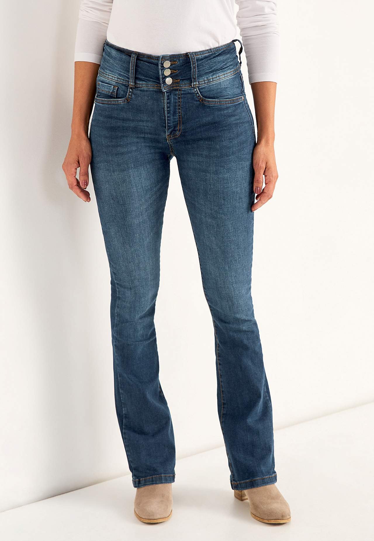 Džíny bootcut s vysokým pasem Jennifer