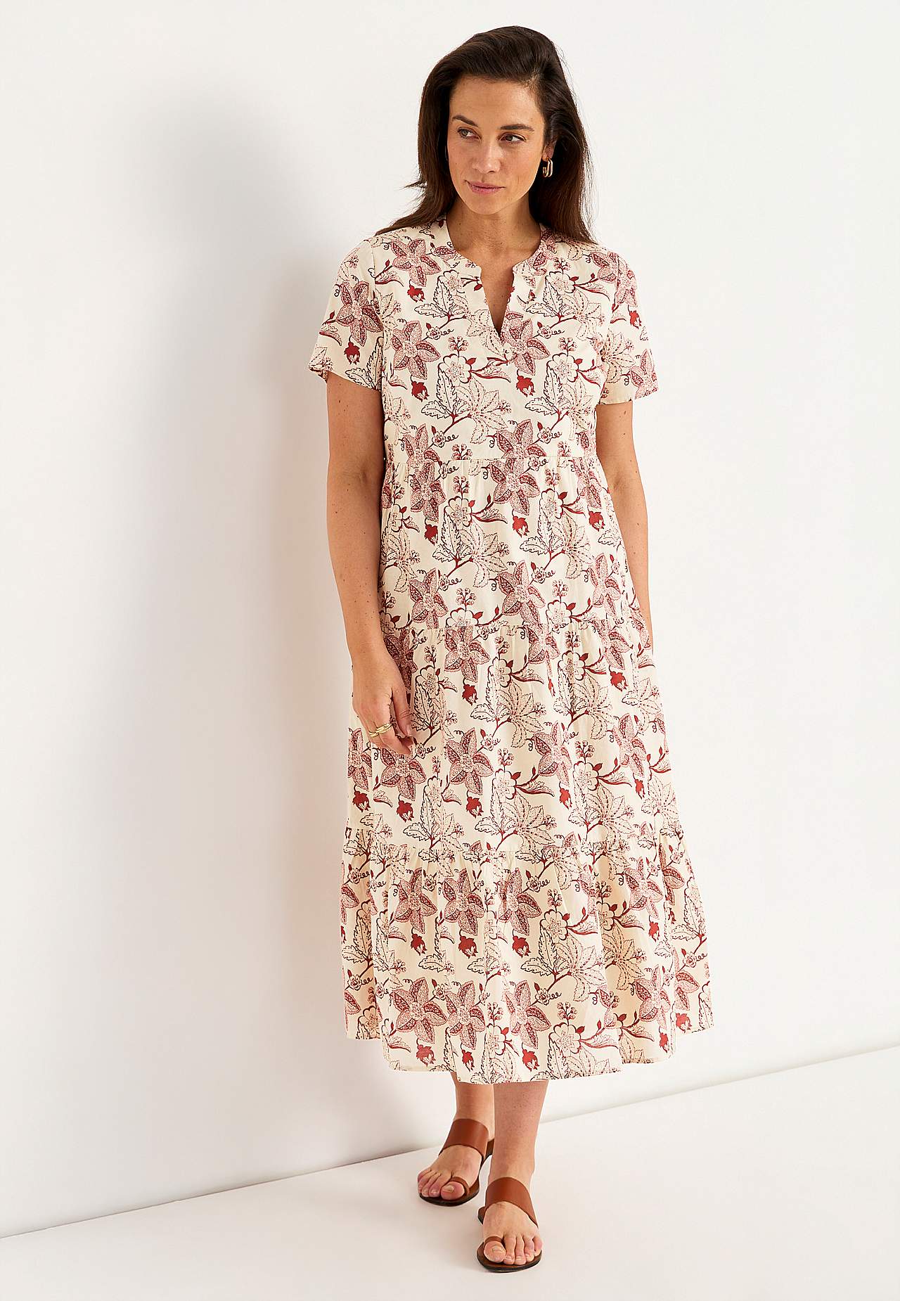 Bavlněné šaty s volánem