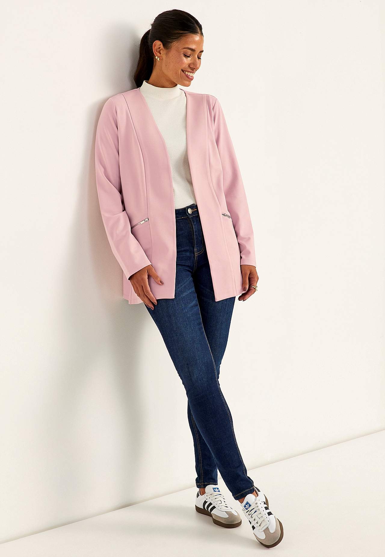 Stylová trikotová bunda Lisa