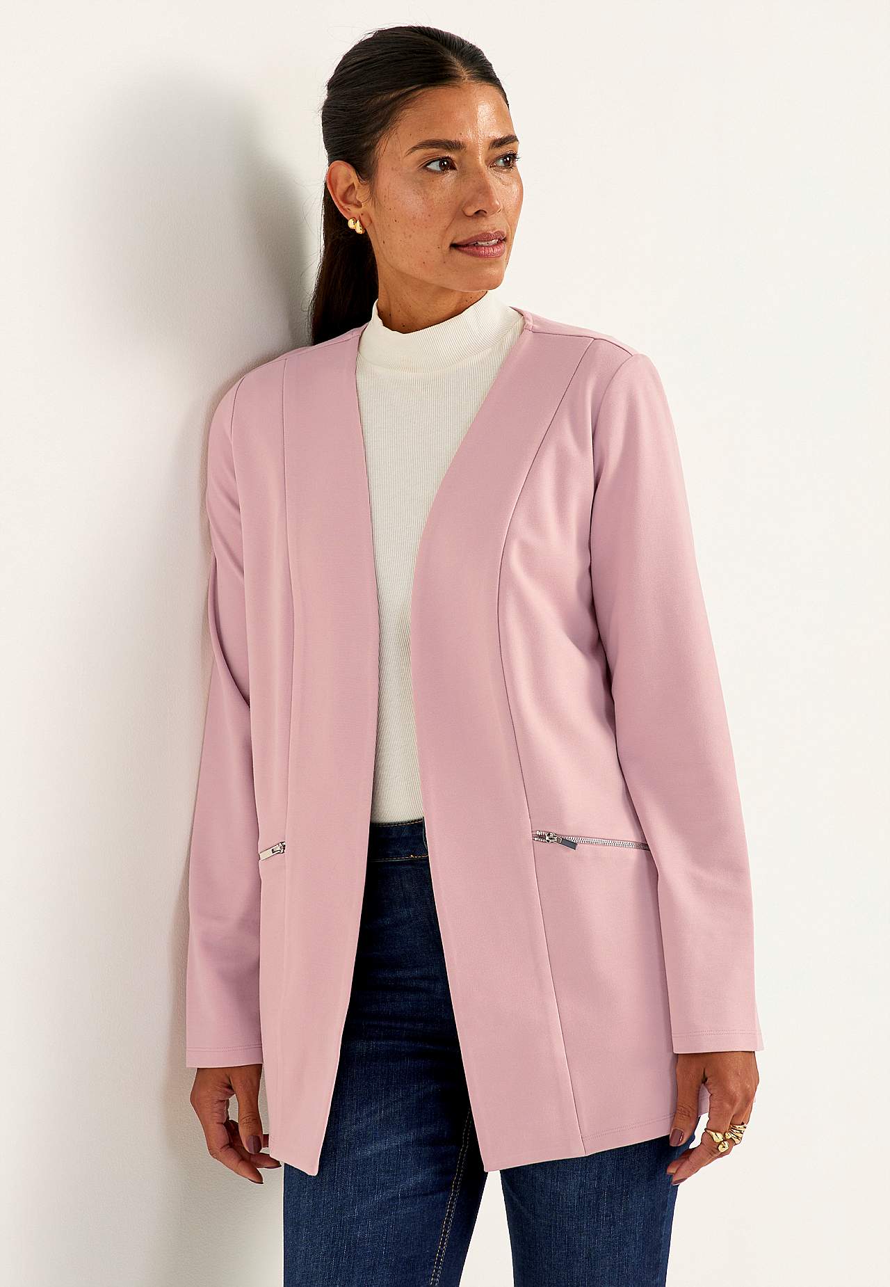 Stylová trikotová bunda Lisa