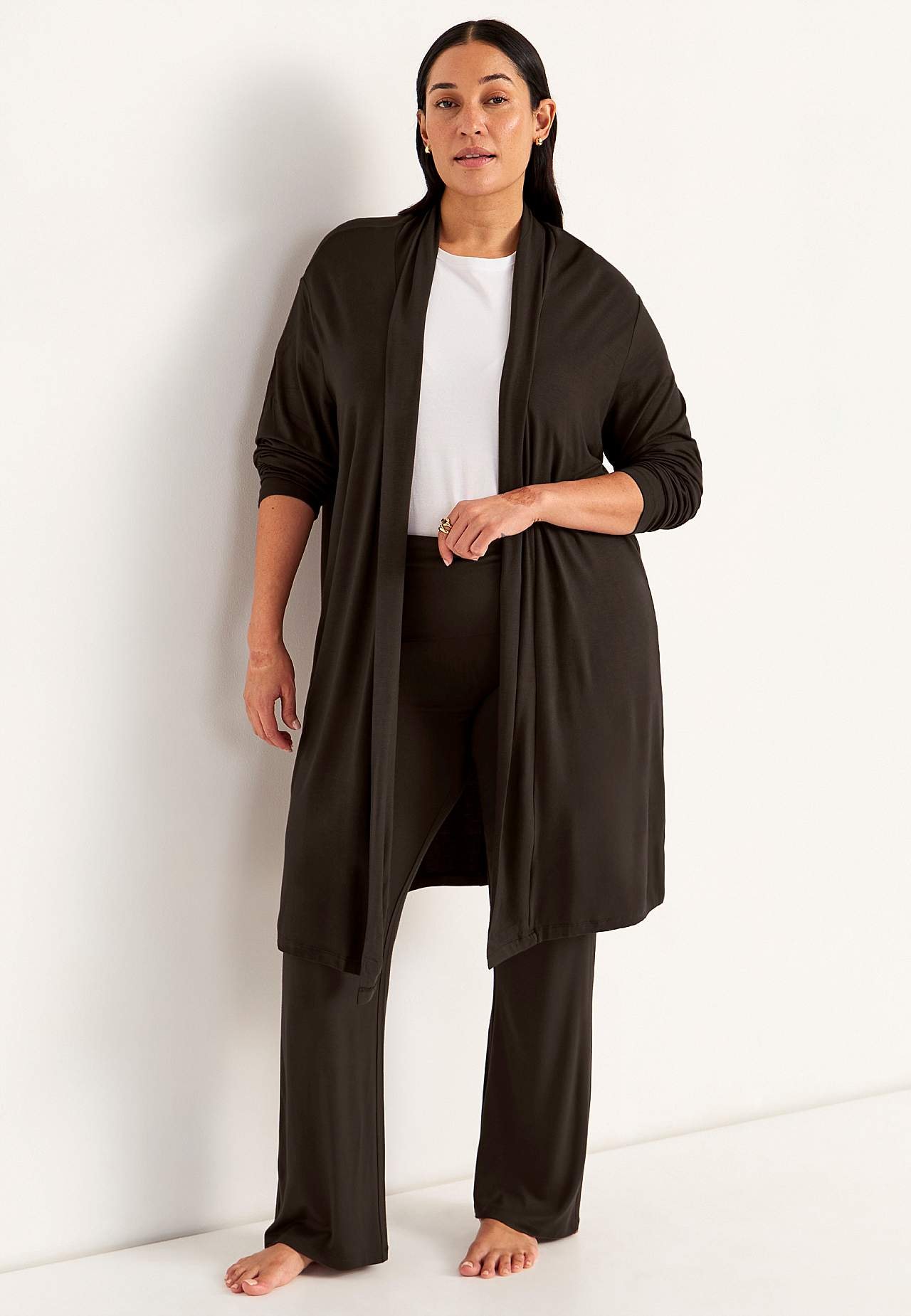 Dlouhý kardigan z trikotu Sofia