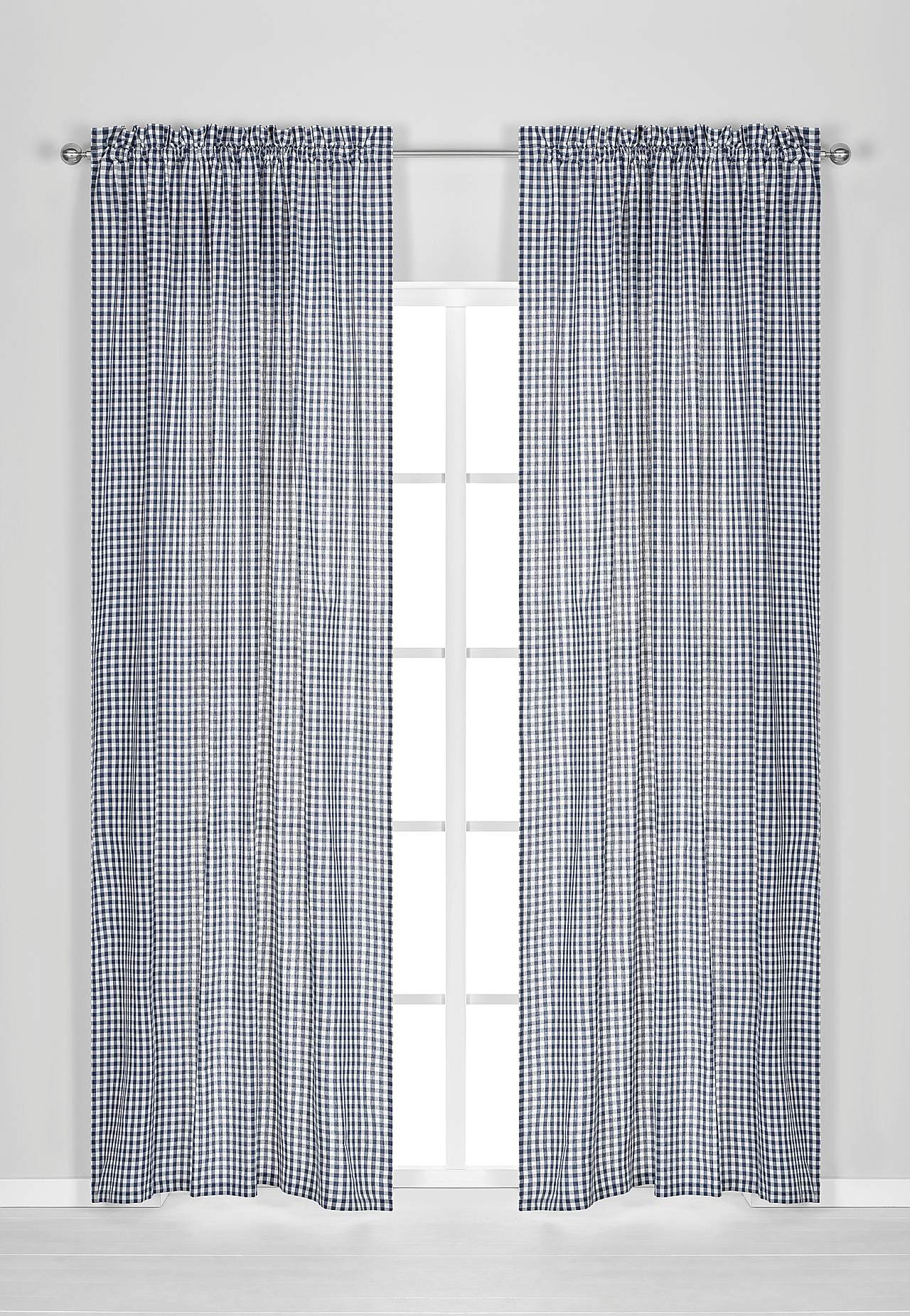 Tkané a mřížkované panelové závěsy 2 kusy