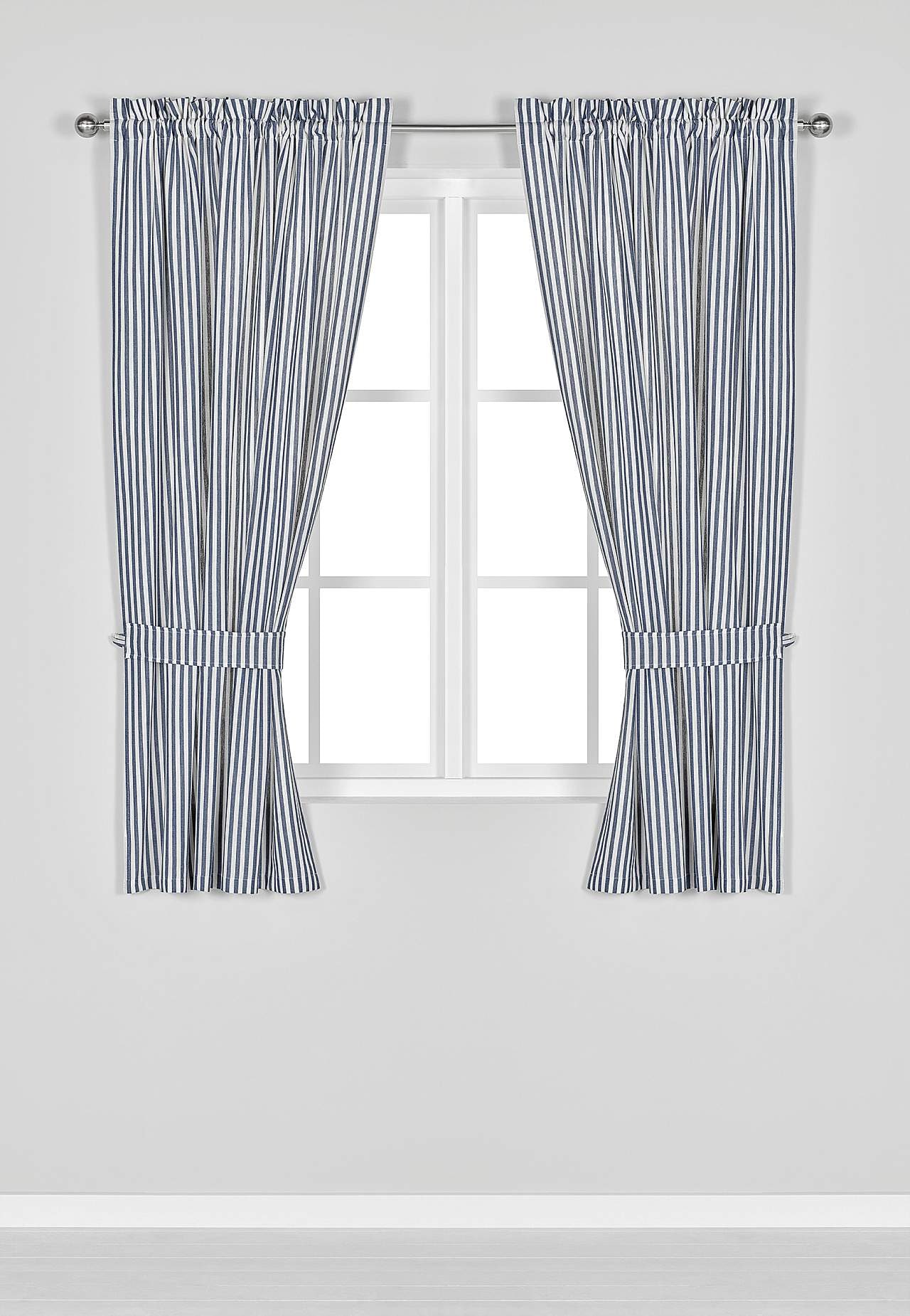 Tkané a pruhované panelové závěsy 2 kusy