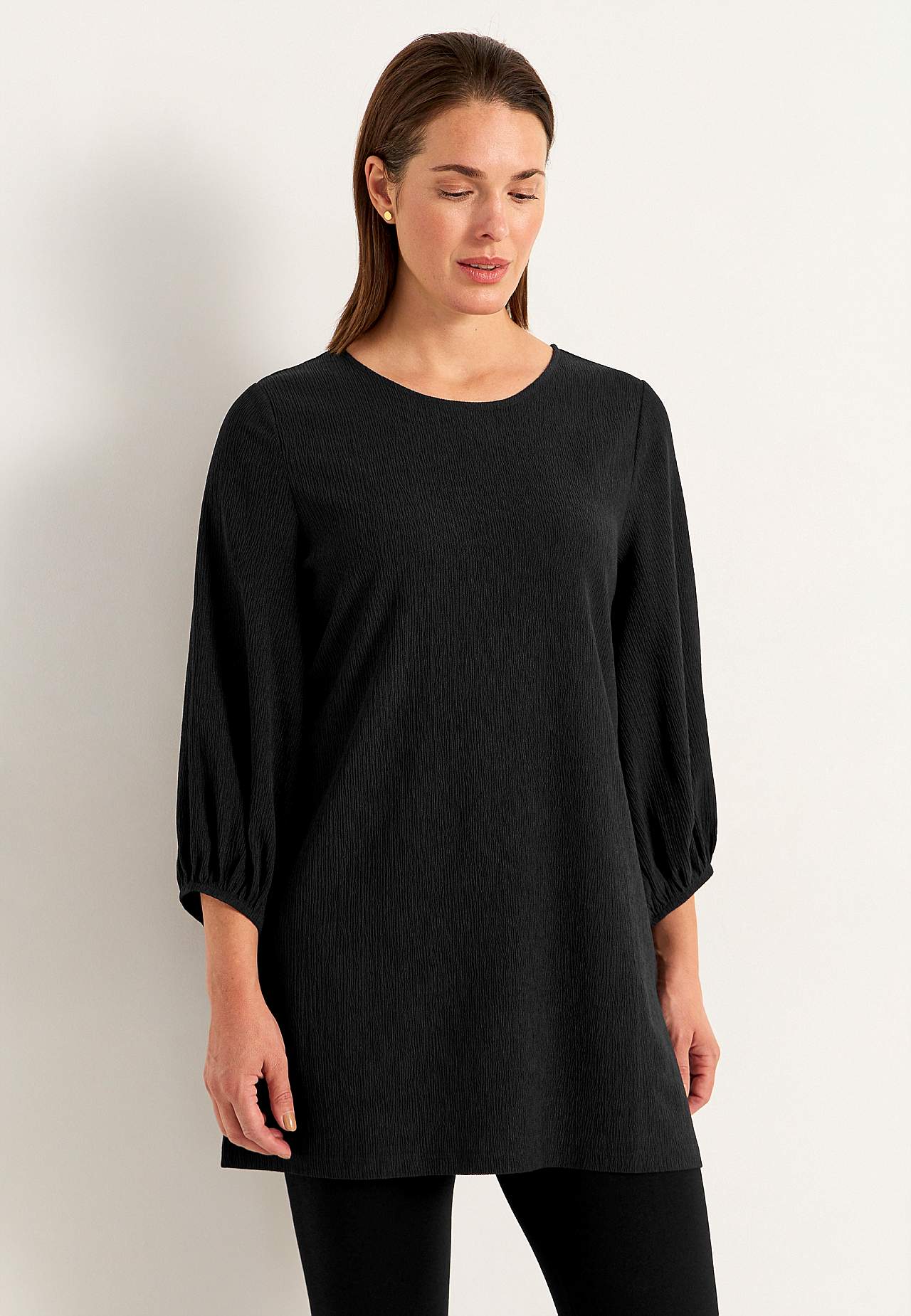 Žerzejová tunika se strukturou