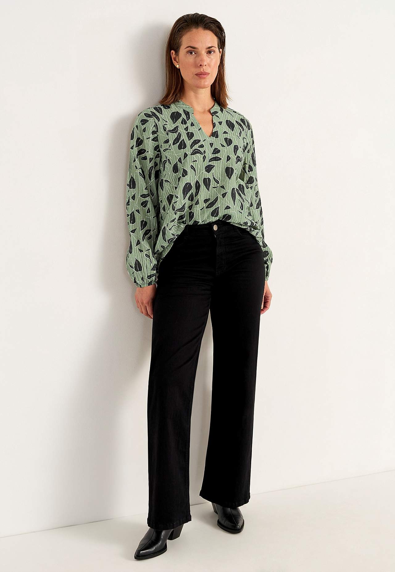 Tkaná blůza se strukturou