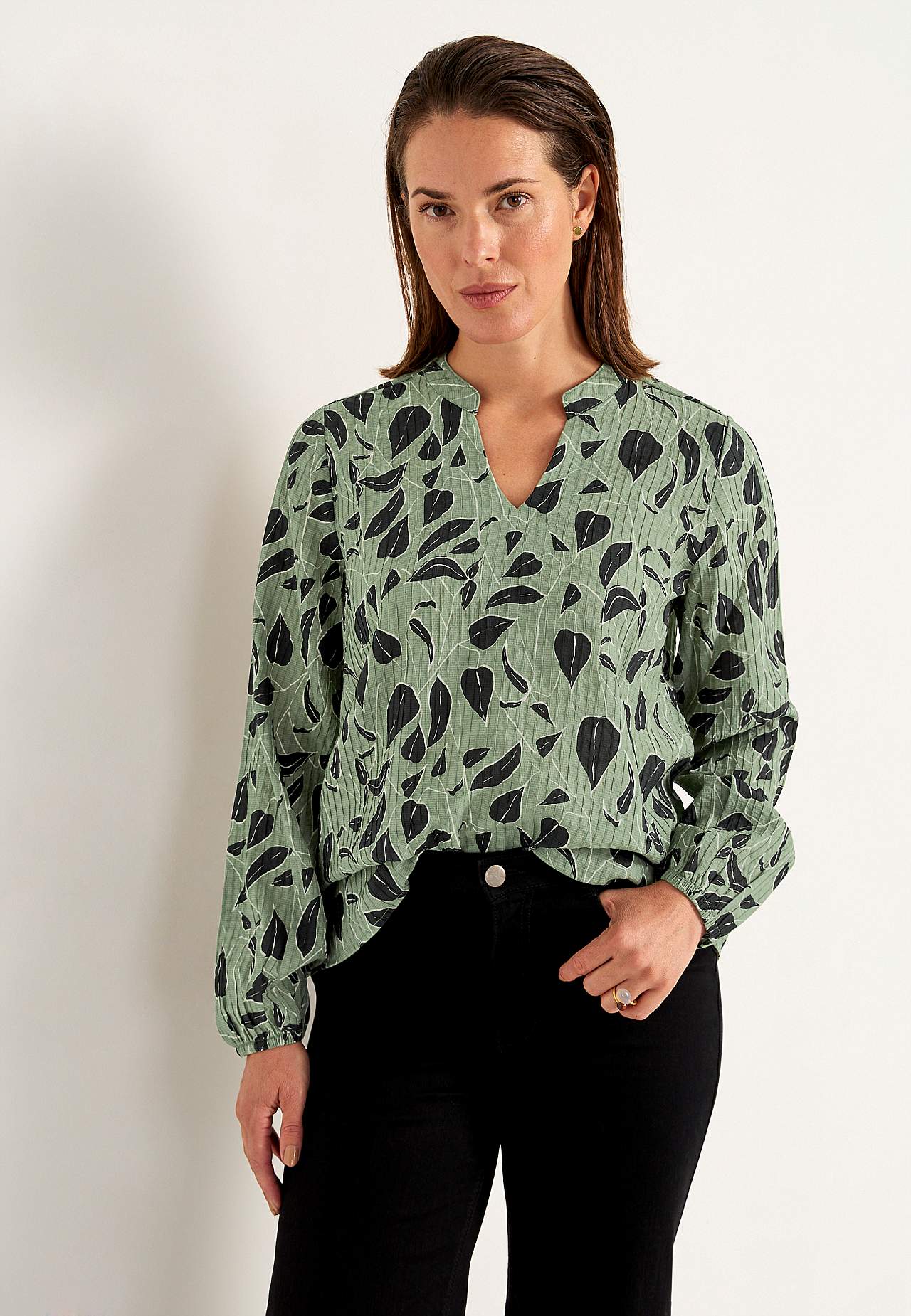 Tkaná blůza se strukturou